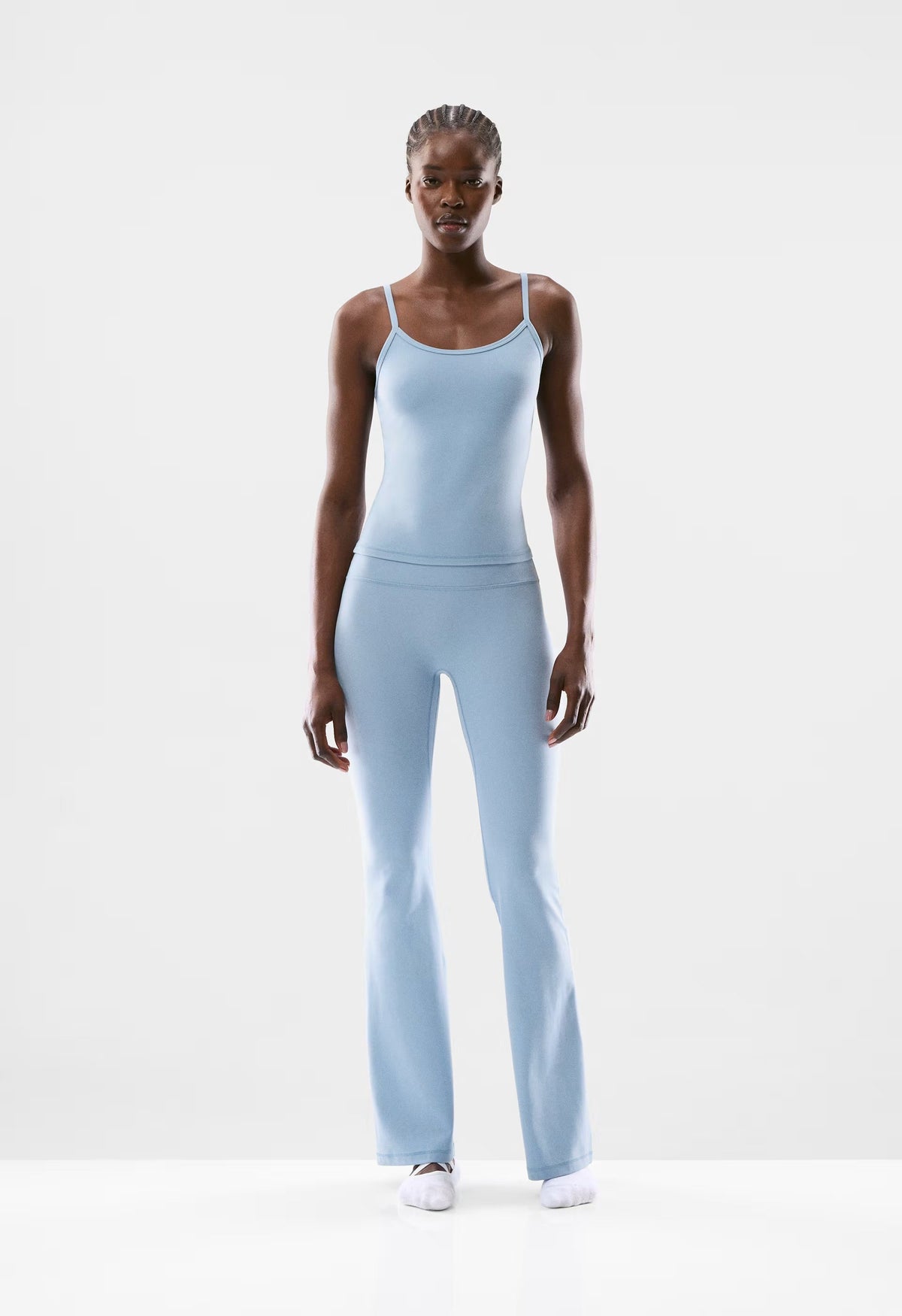 BUTTER Cheeky Infinite Hi Flare 32 Legging - RIPPLE BLUE