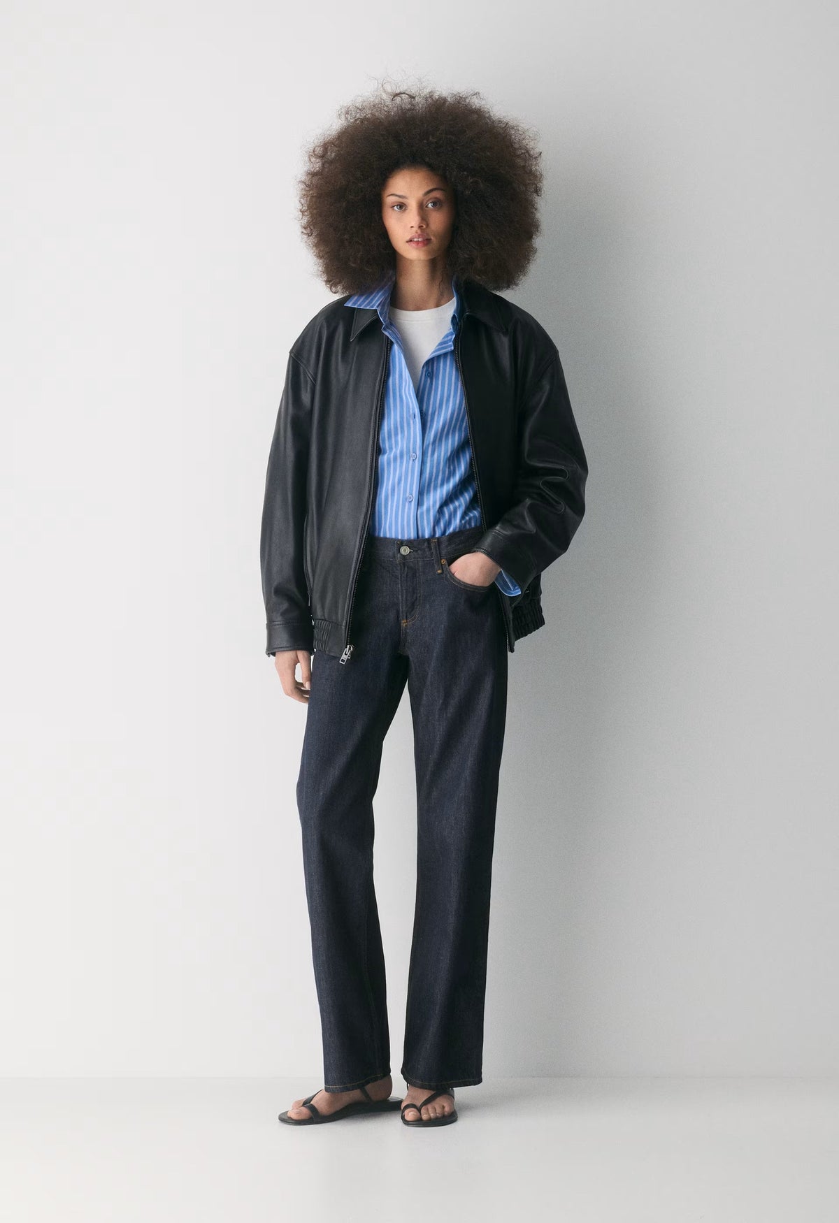 AGOLDE Low Rise Loose Jean - PURE