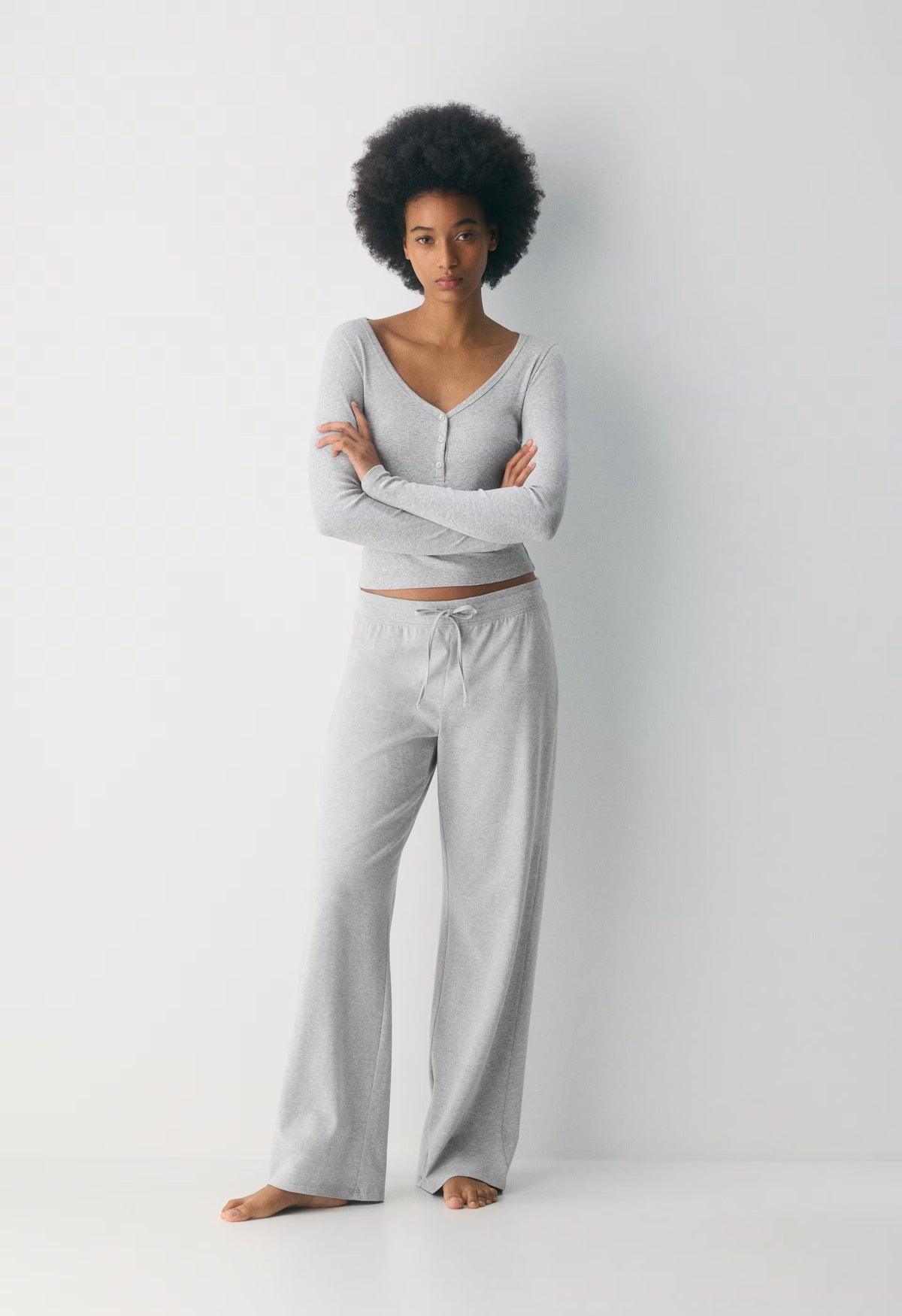 HomeStretch™ Smooth Kickback Pant - HEATHER CHROME