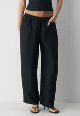 Narrative Barrel Pant - CruiseLinen™ - BLACK