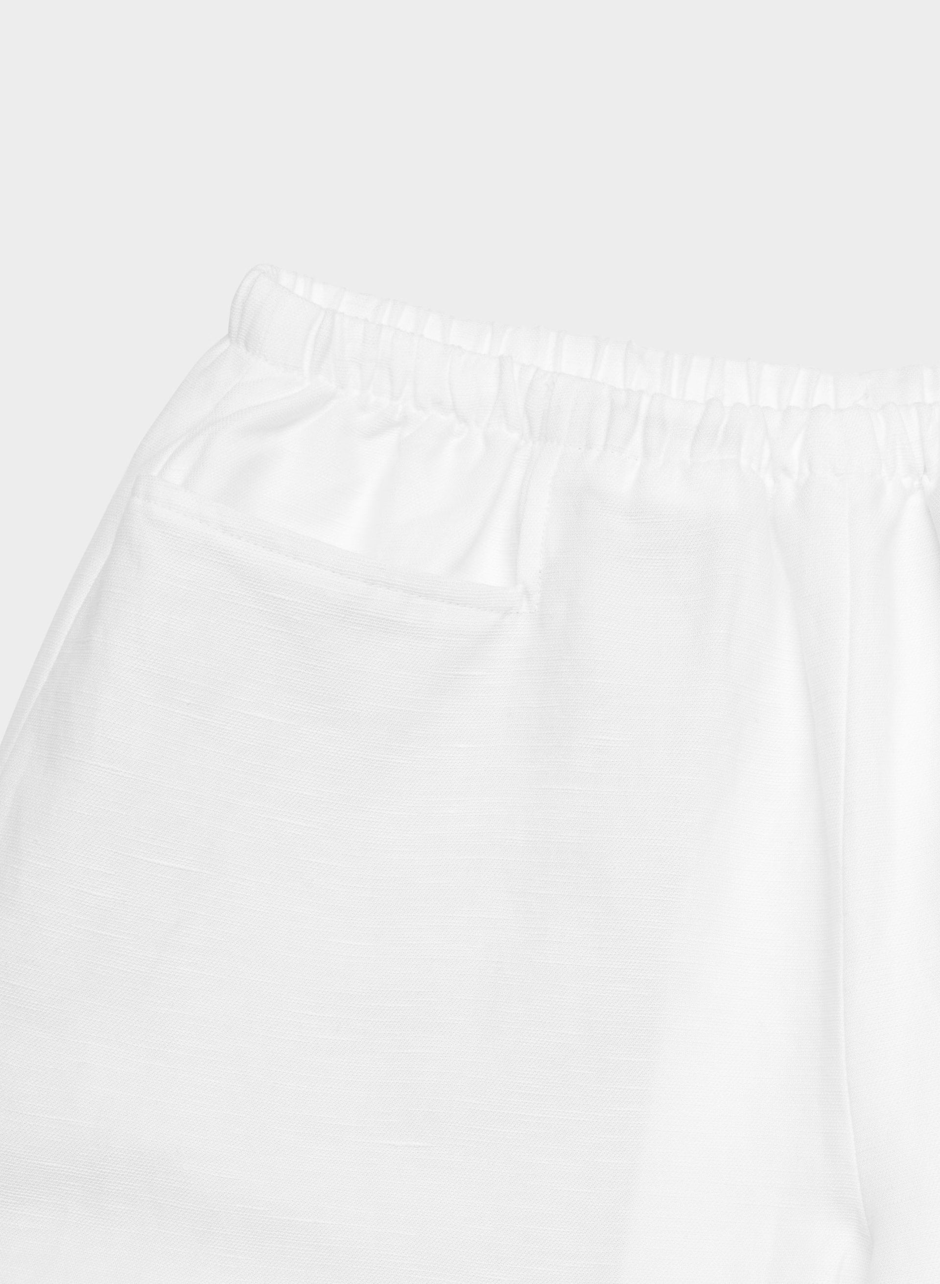 Narrative Barrel Pant - CruiseLinen™ - WHITE