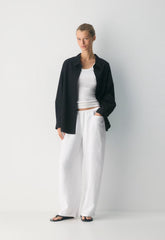 Narrative Barrel Pant - CruiseLinen™ - WHITE
