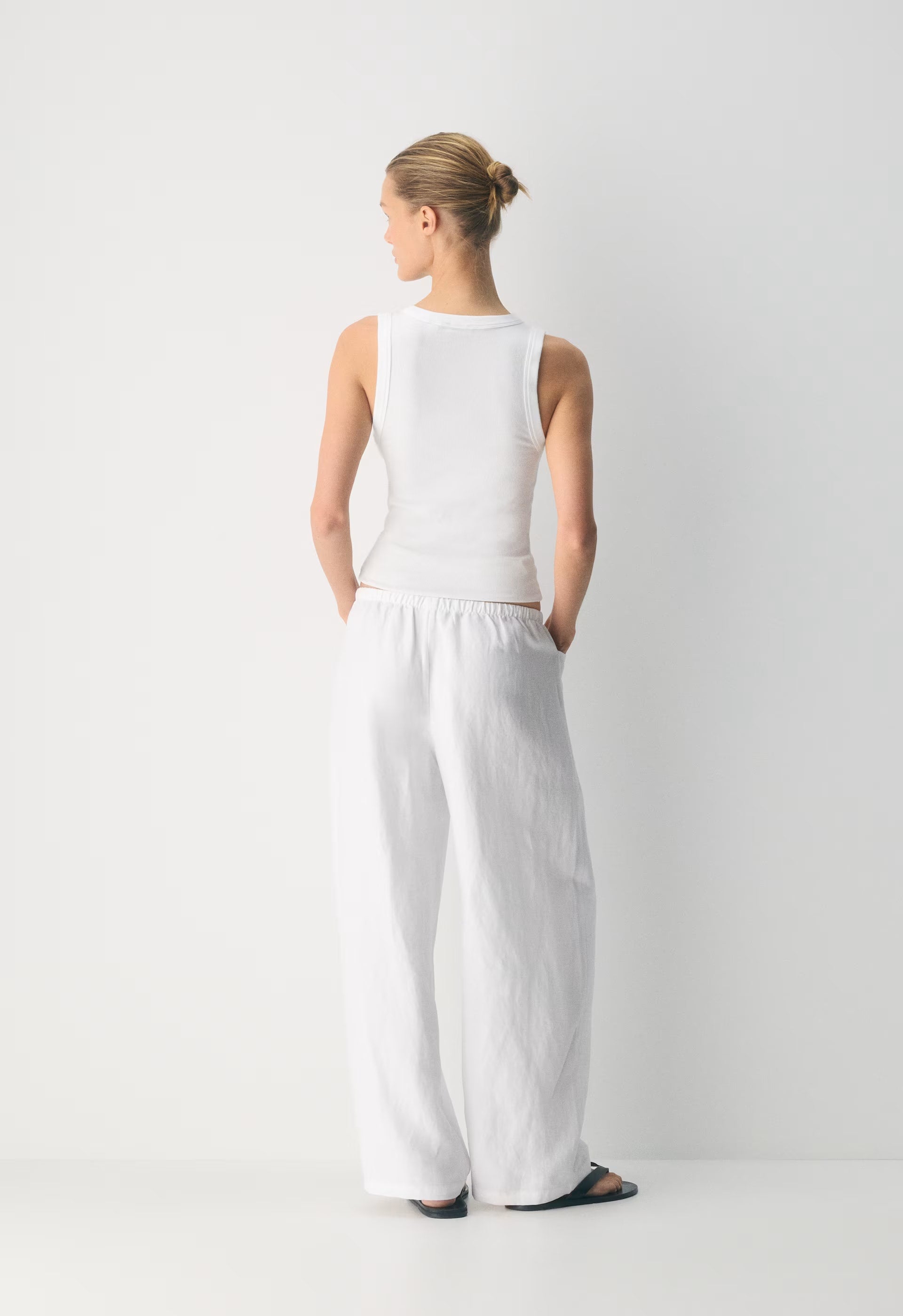 Narrative Barrel Pant - CruiseLinen™ - WHITE