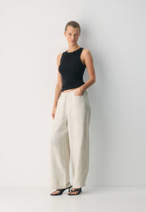 Narrative Barrel Pant - CruiseLinen™ - UNDYED ECRU