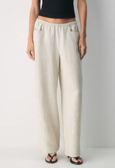Narrative Barrel Pant - CruiseLinen™ - UNDYED ECRU