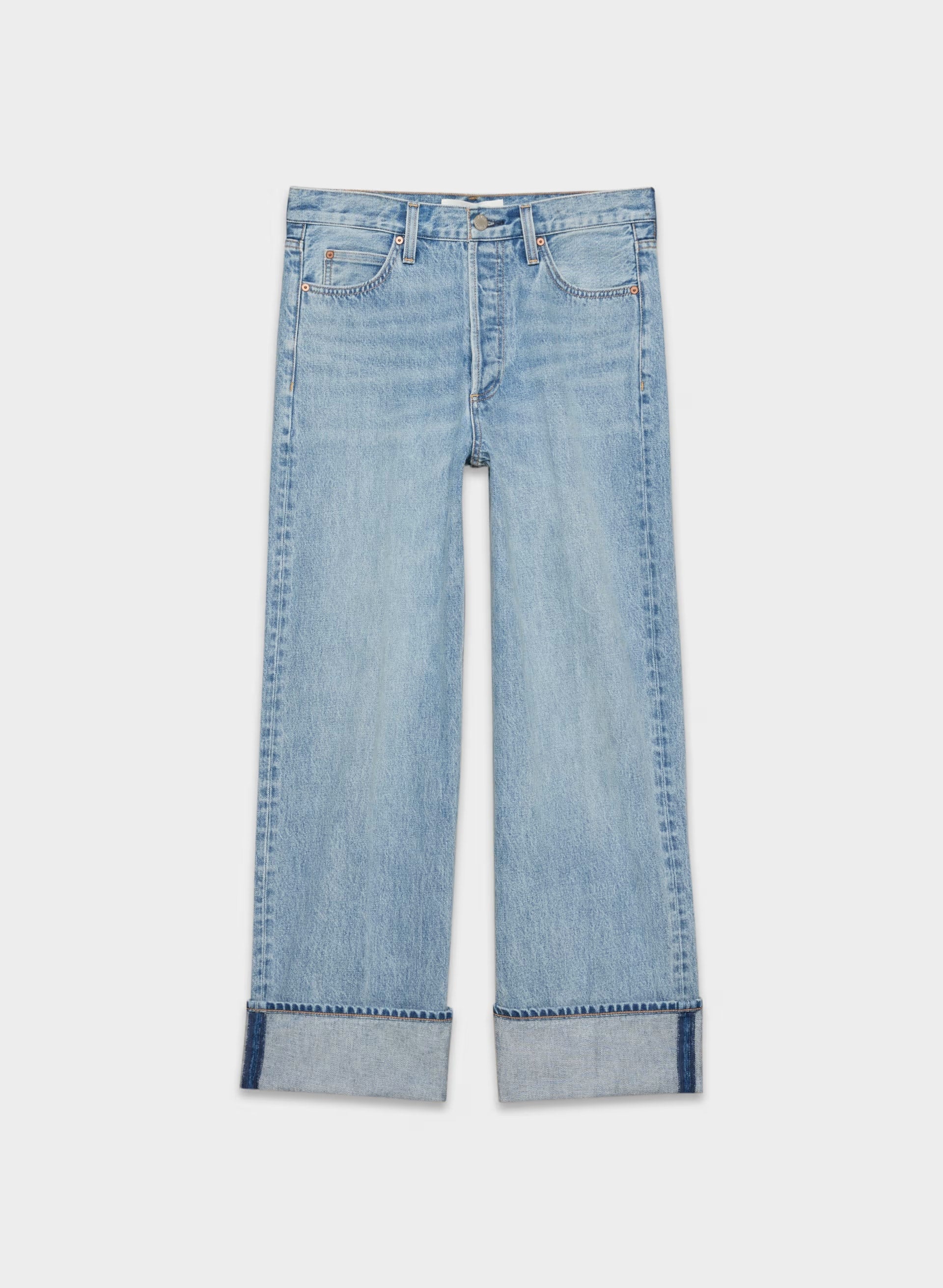 Denim Forum The '90s Vintage Lo-Rise Straight Jean - 7 YRS BLEU TABOO