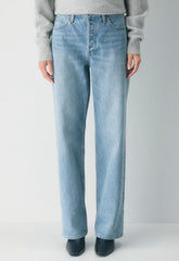 Denim Forum The '90s Vintage Lo-Rise Straight Jean - 7 YRS BLEU TABOO