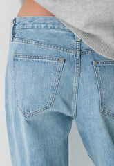 Denim Forum The '90s Vintage Lo-Rise Straight Jean - 7 YRS BLEU TABOO