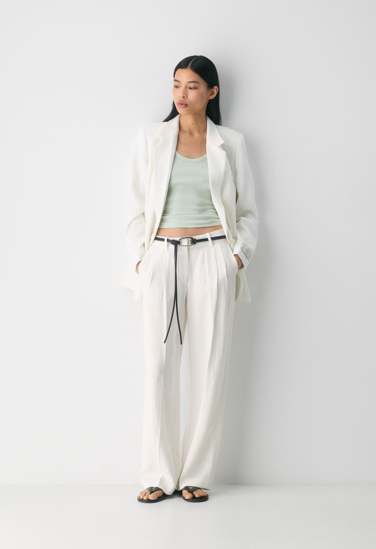 The Effortless Pant™ Lo-Rise - PowerLinen™ - LIGHT BIRCH