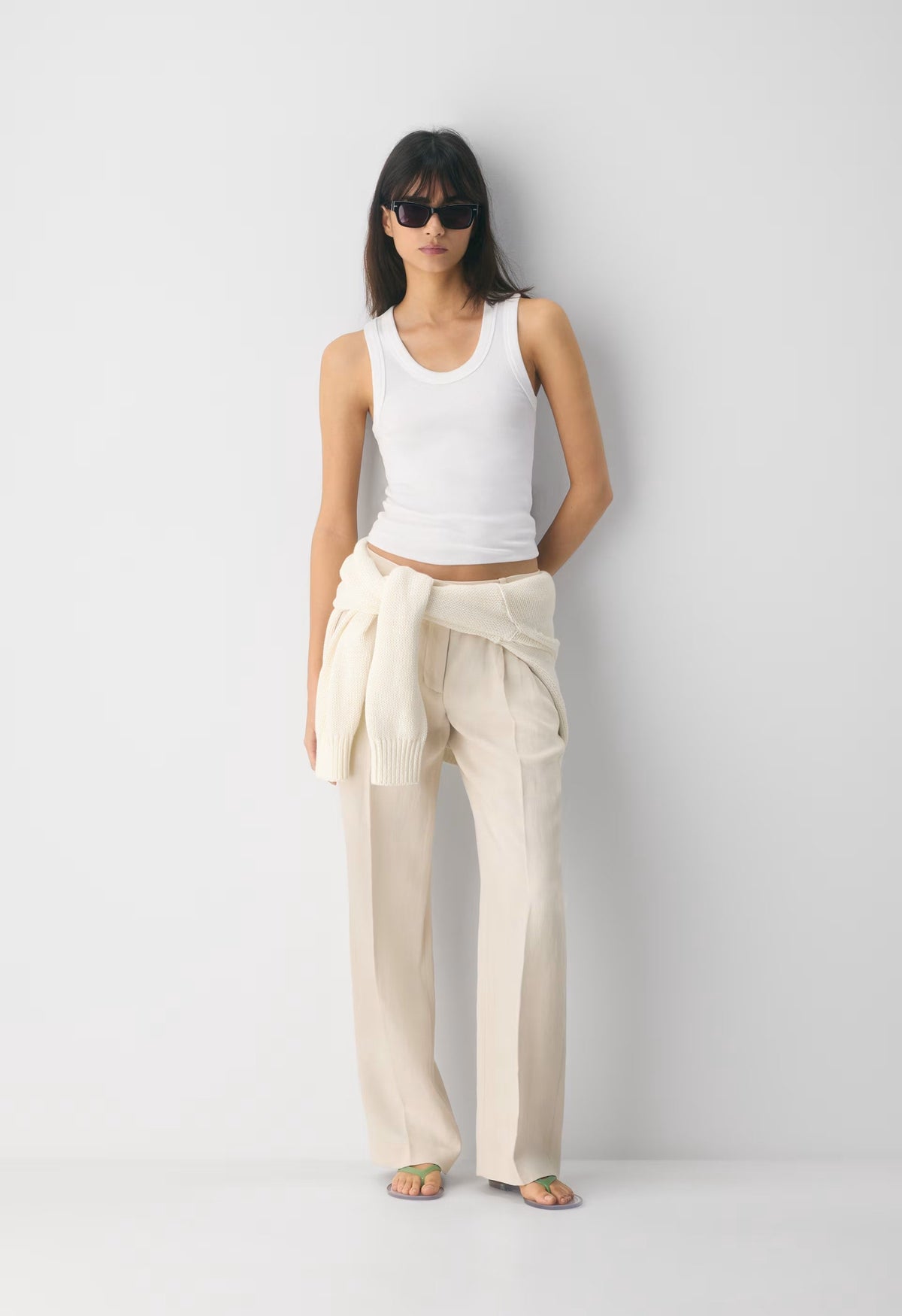 The Effortless Pant™ Lo-Rise - PowerLinen™ - COOL BEIGE