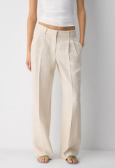 The Effortless Pant™ Lo-Rise - PowerLinen™ - COOL BEIGE