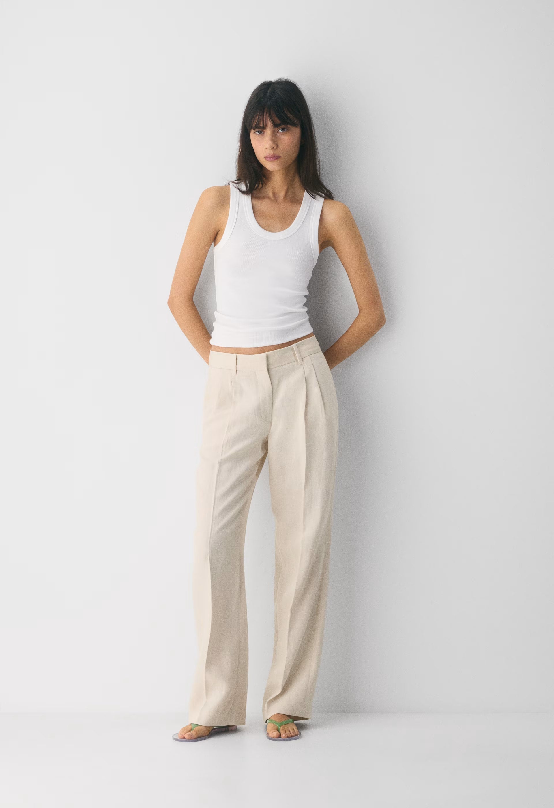 The Effortless Pant™ Lo-Rise - PowerLinen™ - COOL BEIGE