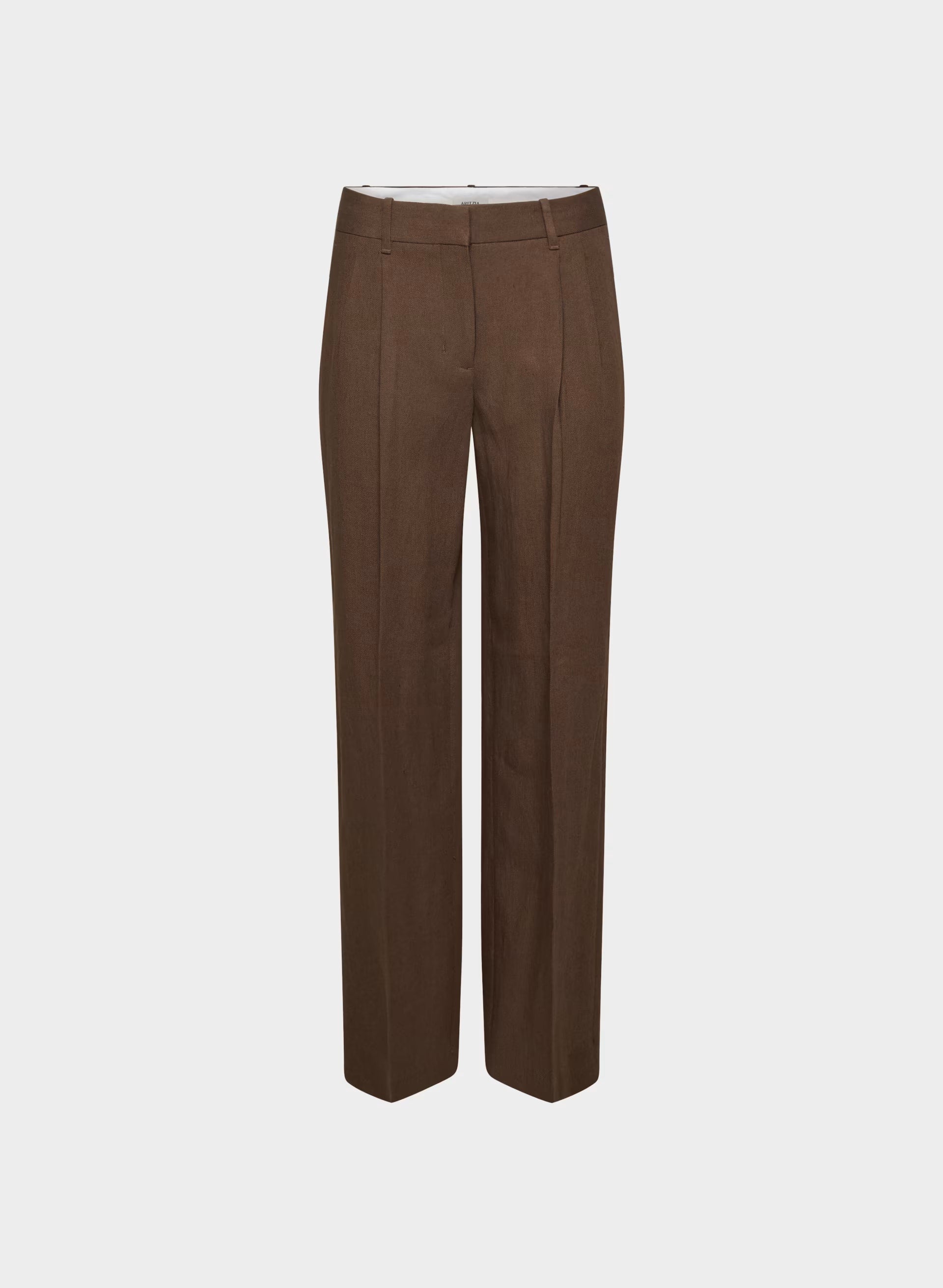 The Effortless Pant™ Lo-Rise - PowerLinen™ - RICH MOCHA BROWN