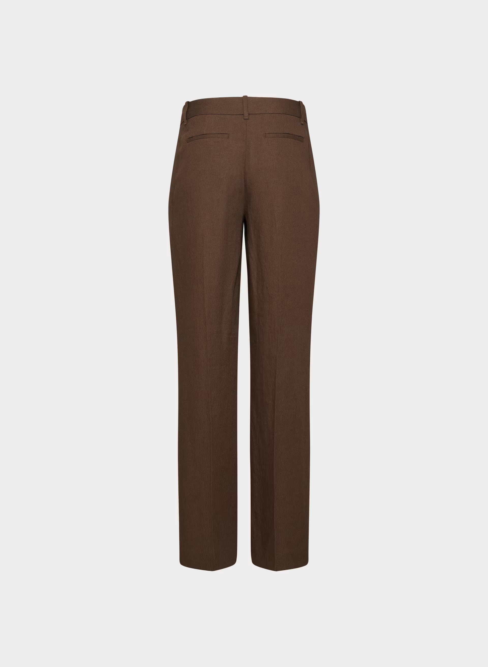 The Effortless Pant™ Lo-Rise - PowerLinen™ - RICH MOCHA BROWN