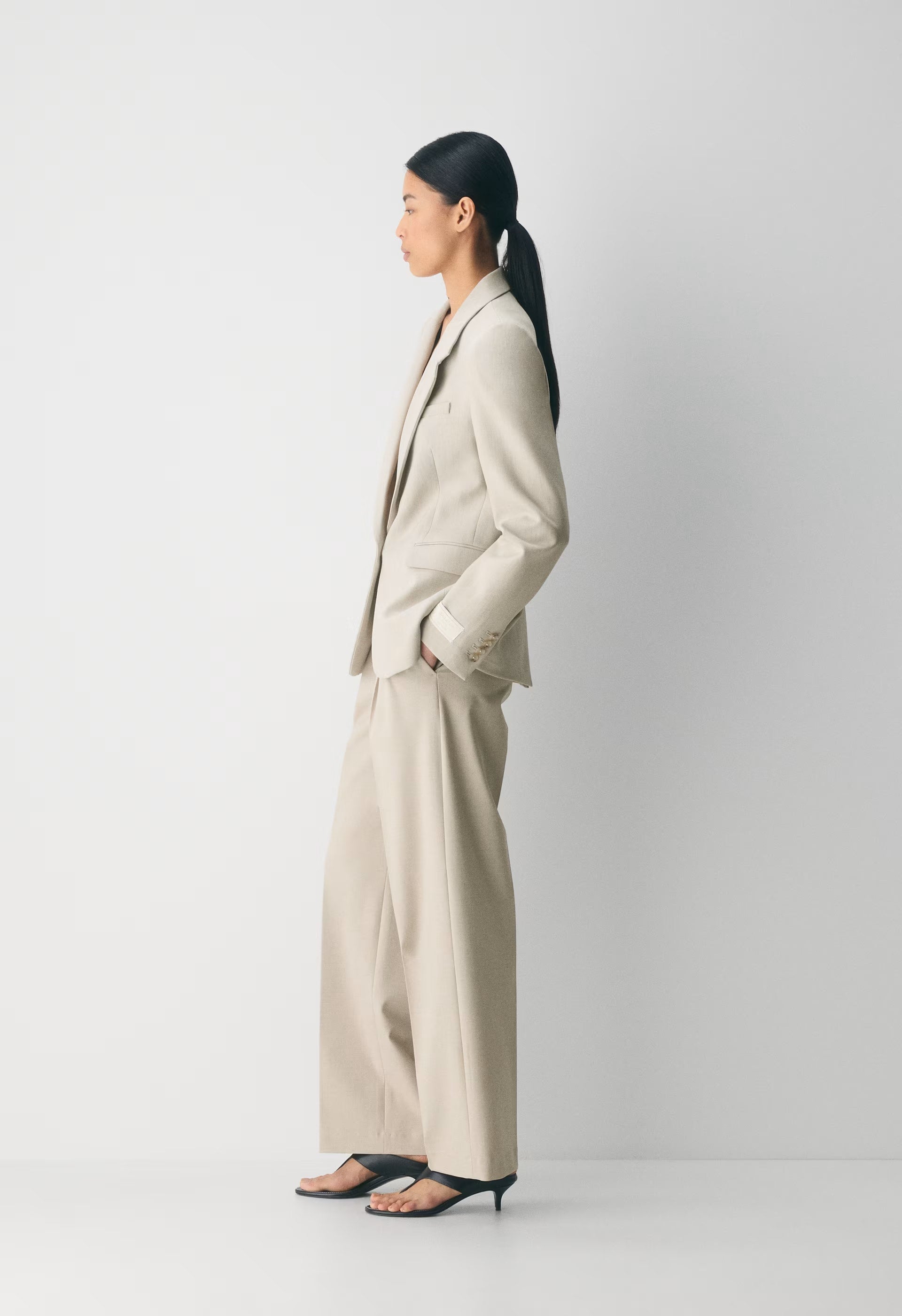 The Effortless Pant™ Lo-Rise - Eversential™ Light - HEATHER MATTE PEARL