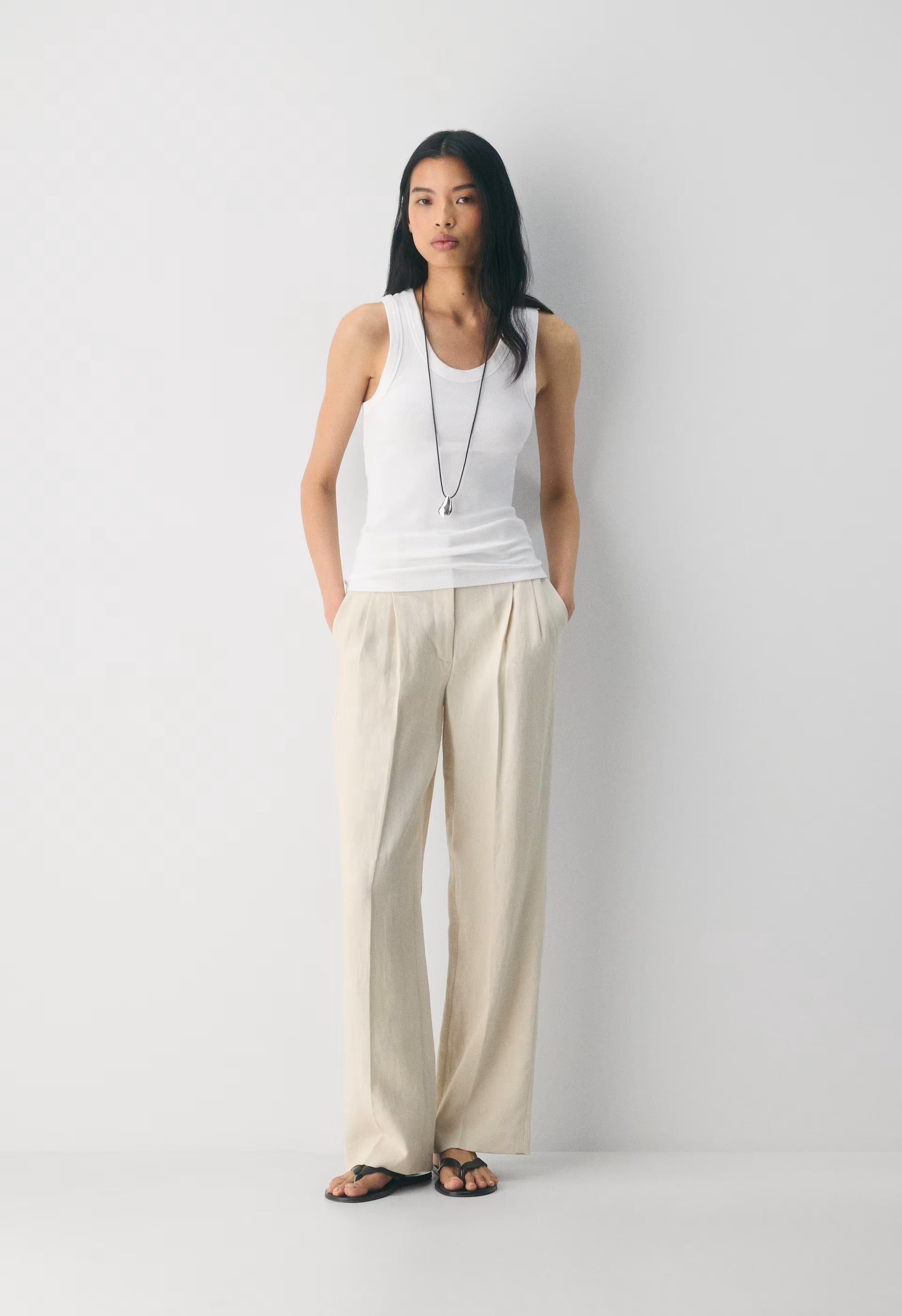The Effortless Pant™ - PowerLinen™ - COOL BEIGE