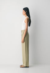 The Effortless Pant™ - PowerLinen™ - MARTINI OLIVE