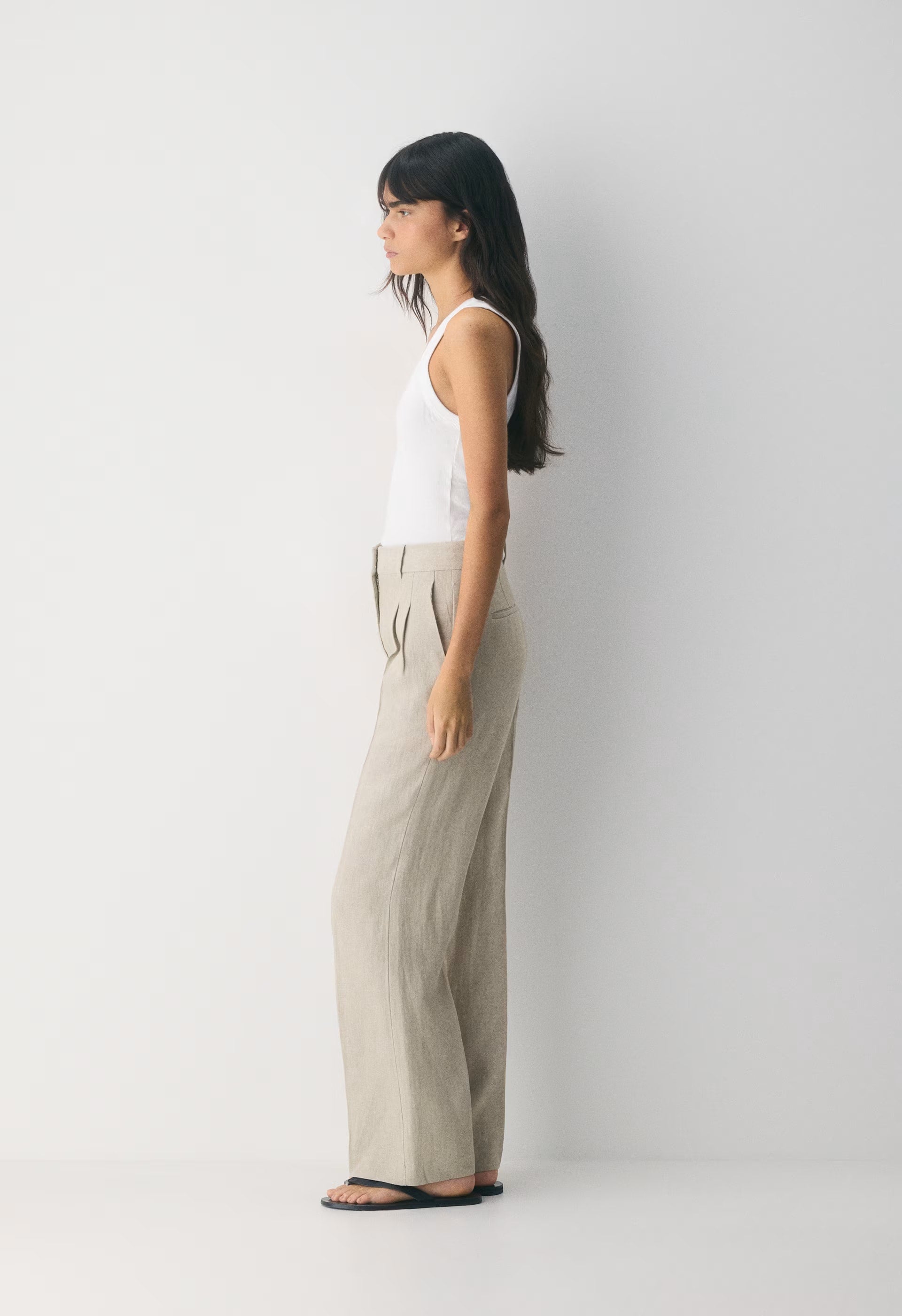 The Effortless Pant™ - PowerLinen™ - UNDYED DARK ECRU