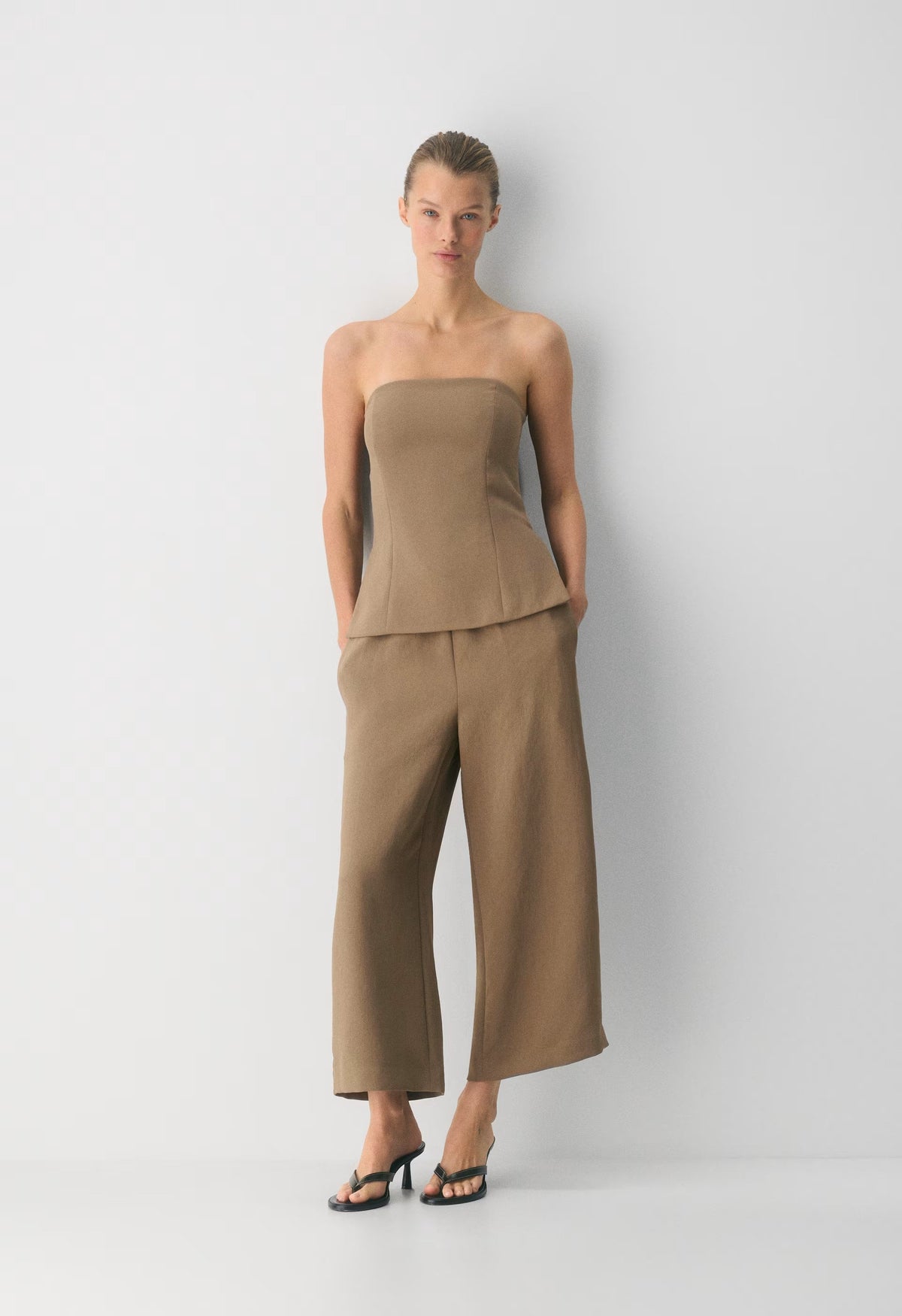 The Lodge Pant™ Cropped - Crepette™ - FOLIO TAUPE
