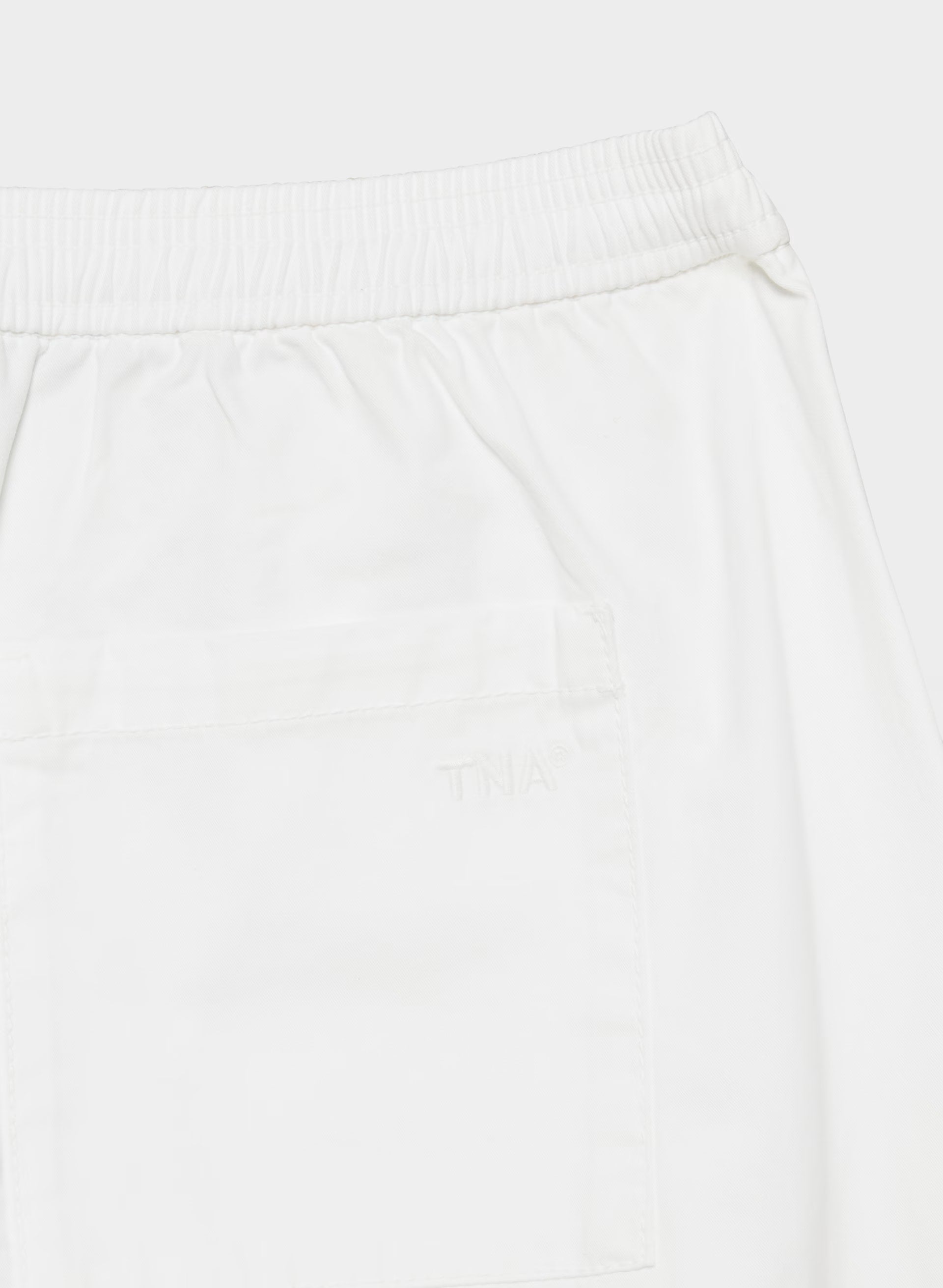 Voltage Barrel Pant - WHITE
