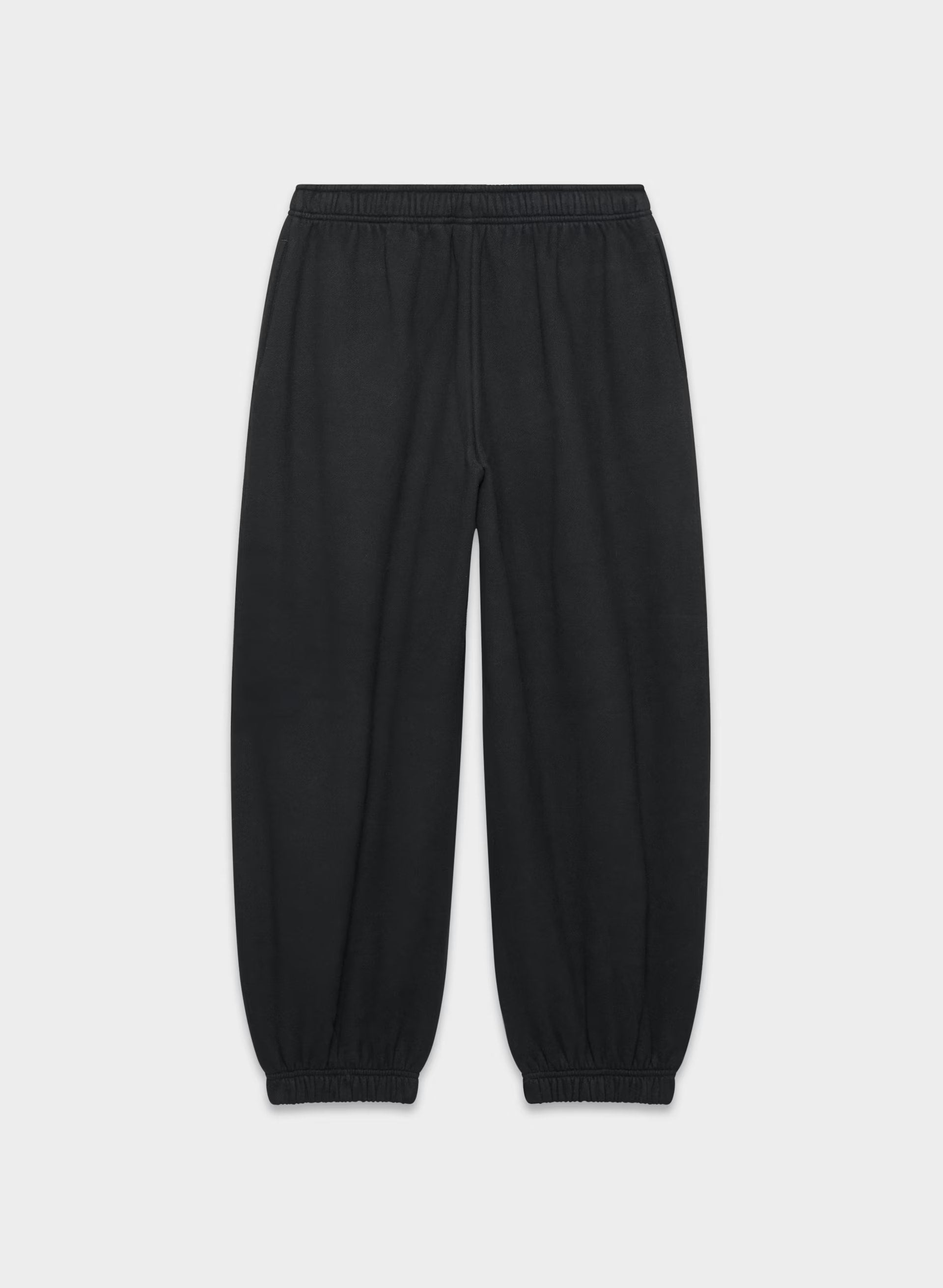 Cozy Sweatfleece Mega Baggy Balloon Jogger - BLACK