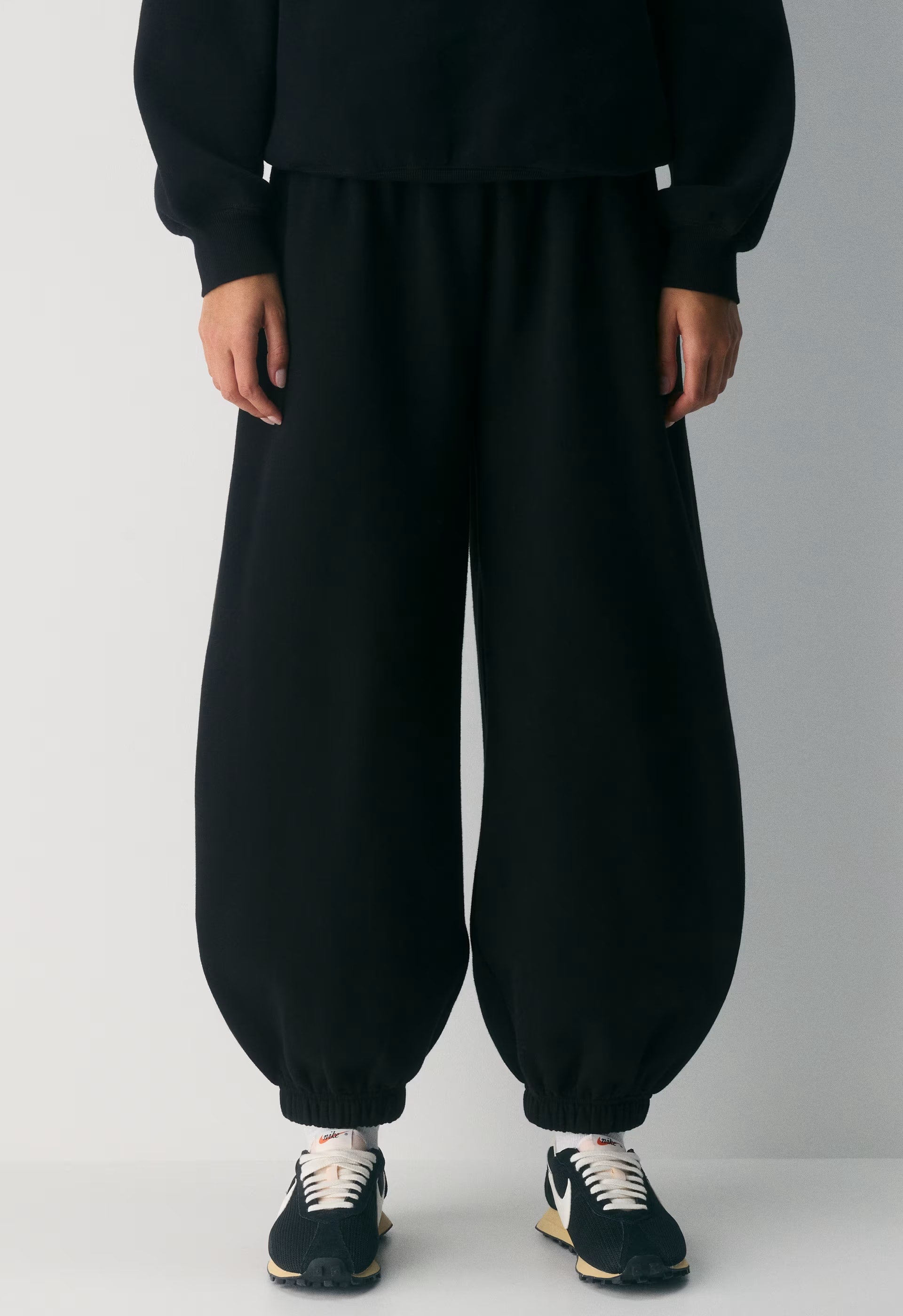 Cozy Sweatfleece Mega Baggy Balloon Jogger - HEATHER CHROME