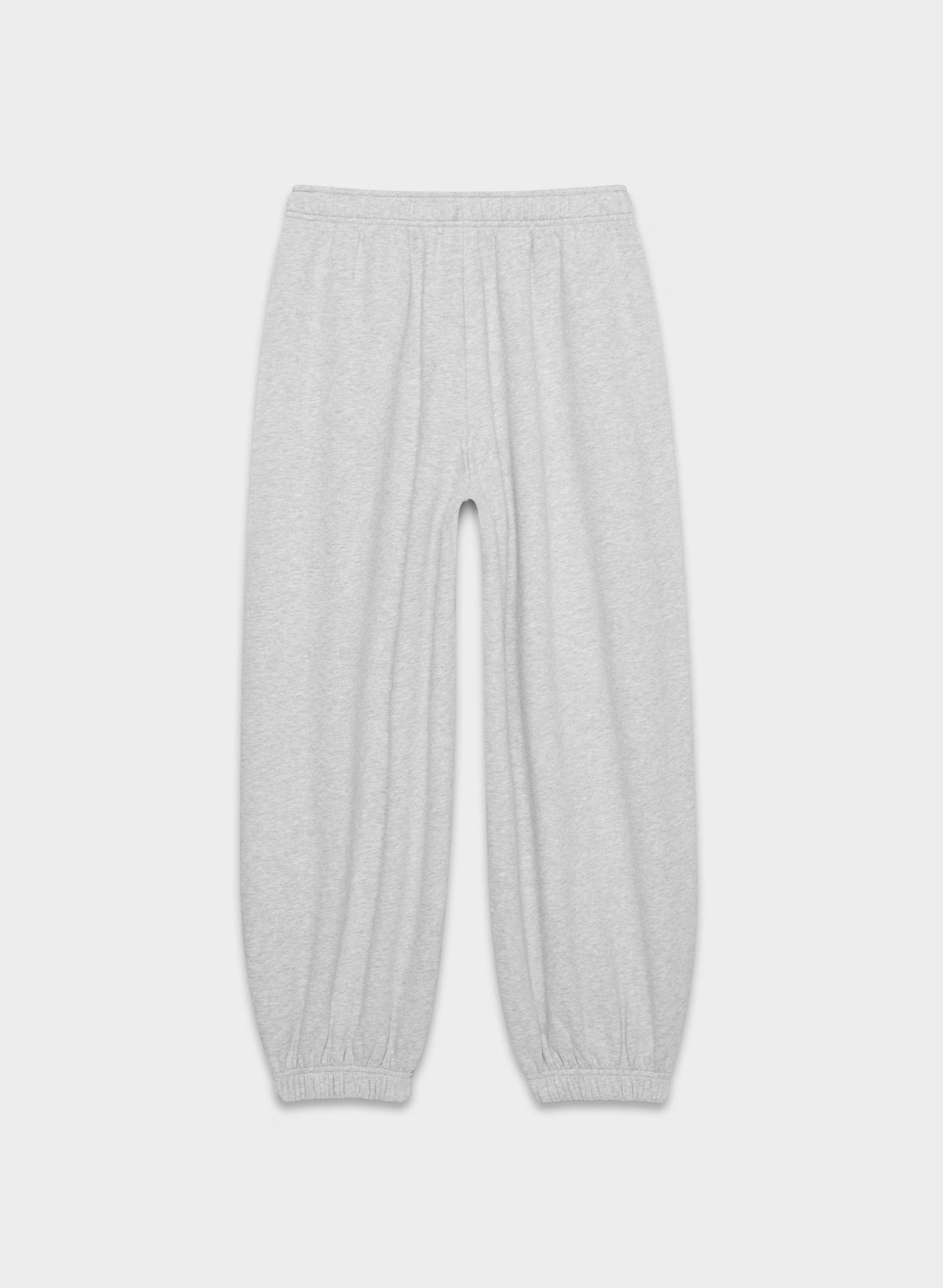 Cozy Sweatfleece Mega Baggy Balloon Jogger - HEATHER CHROME