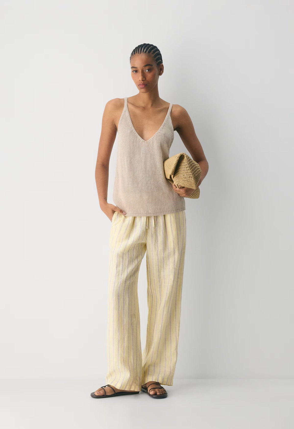 Sail Linen Pant - BRILY STRP LMD/MTROTP