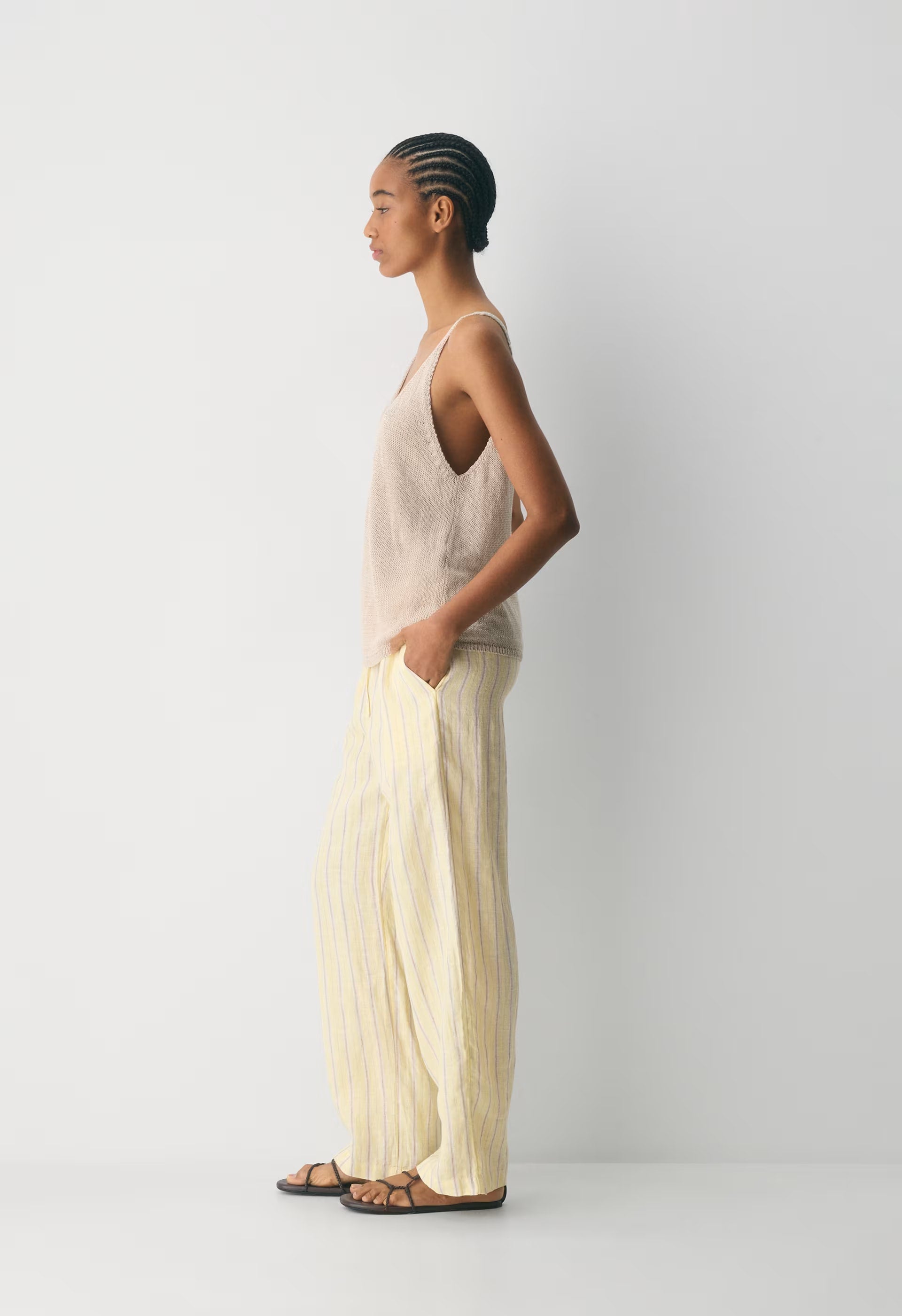 Sail Linen Pant - BRILY STRP LMD/MTROTP