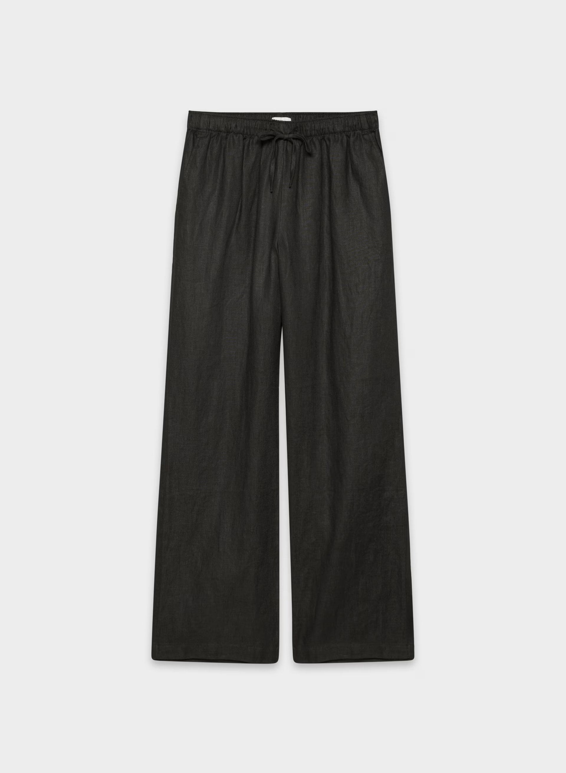 Sail Linen Pant - BLACK