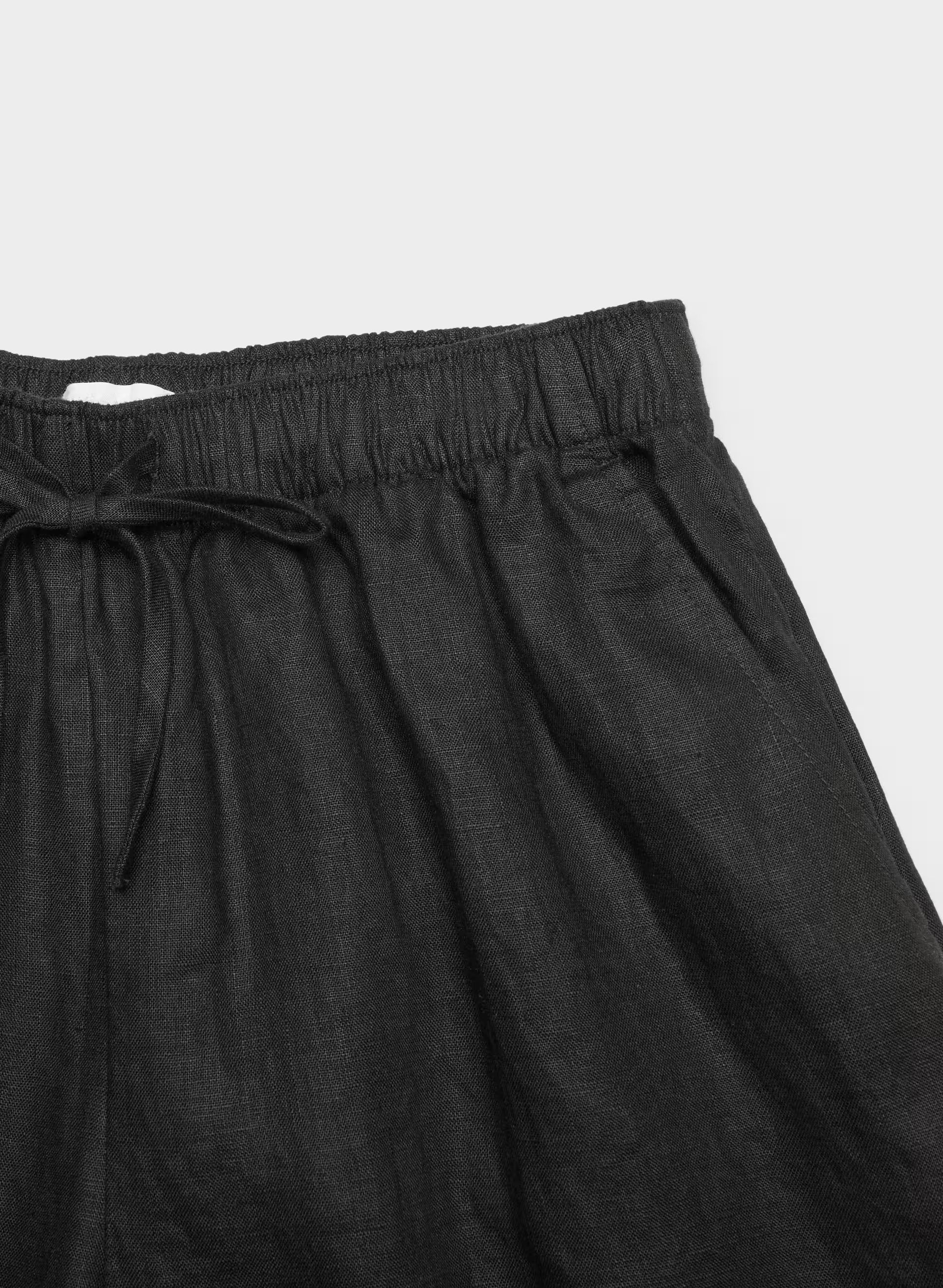 Sail Linen Pant - BLACK