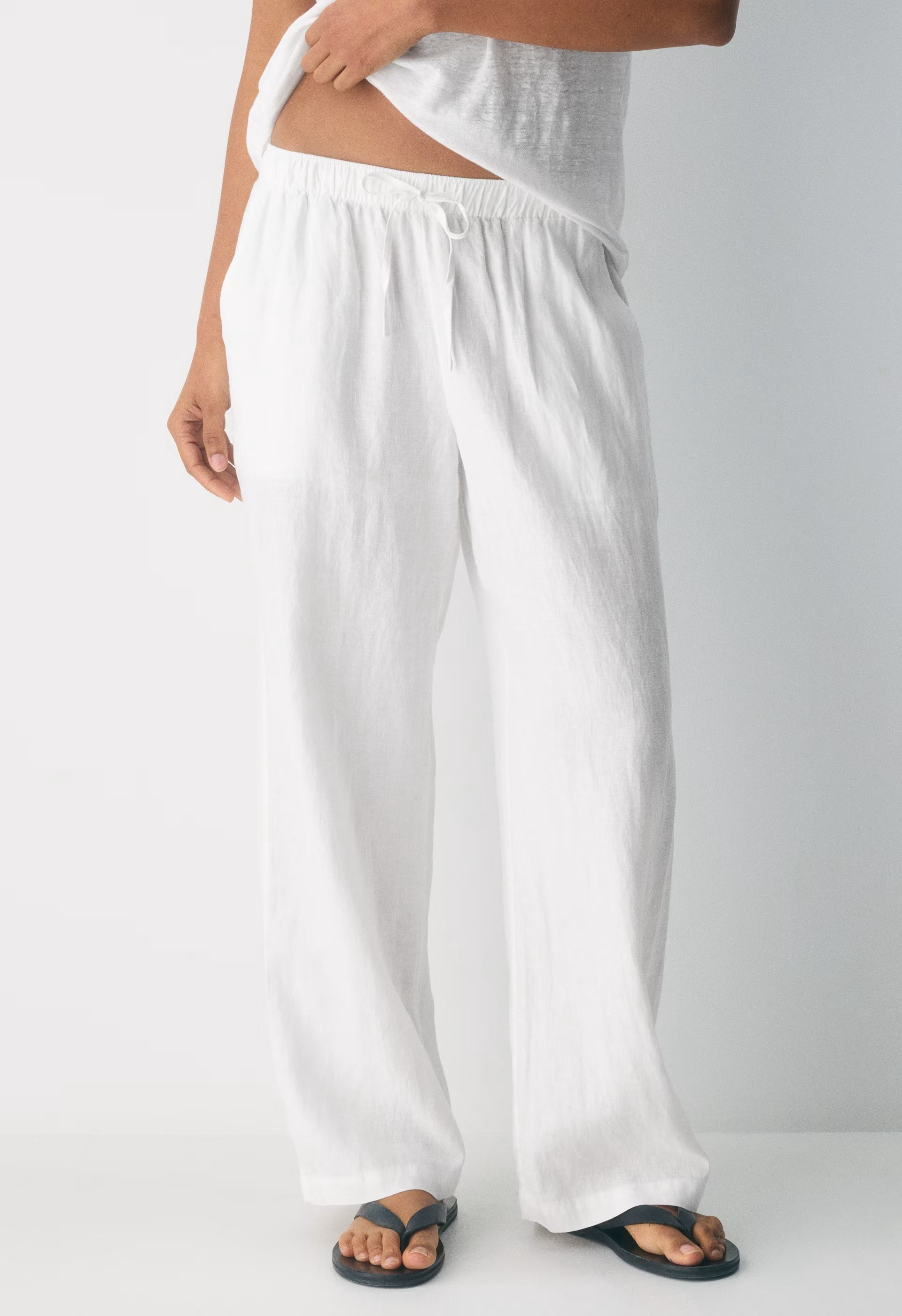 Sail Linen Pant - WHITE