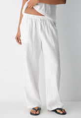 Sail Linen Pant - WHITE
