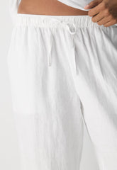 Sail Linen Pant - WHITE