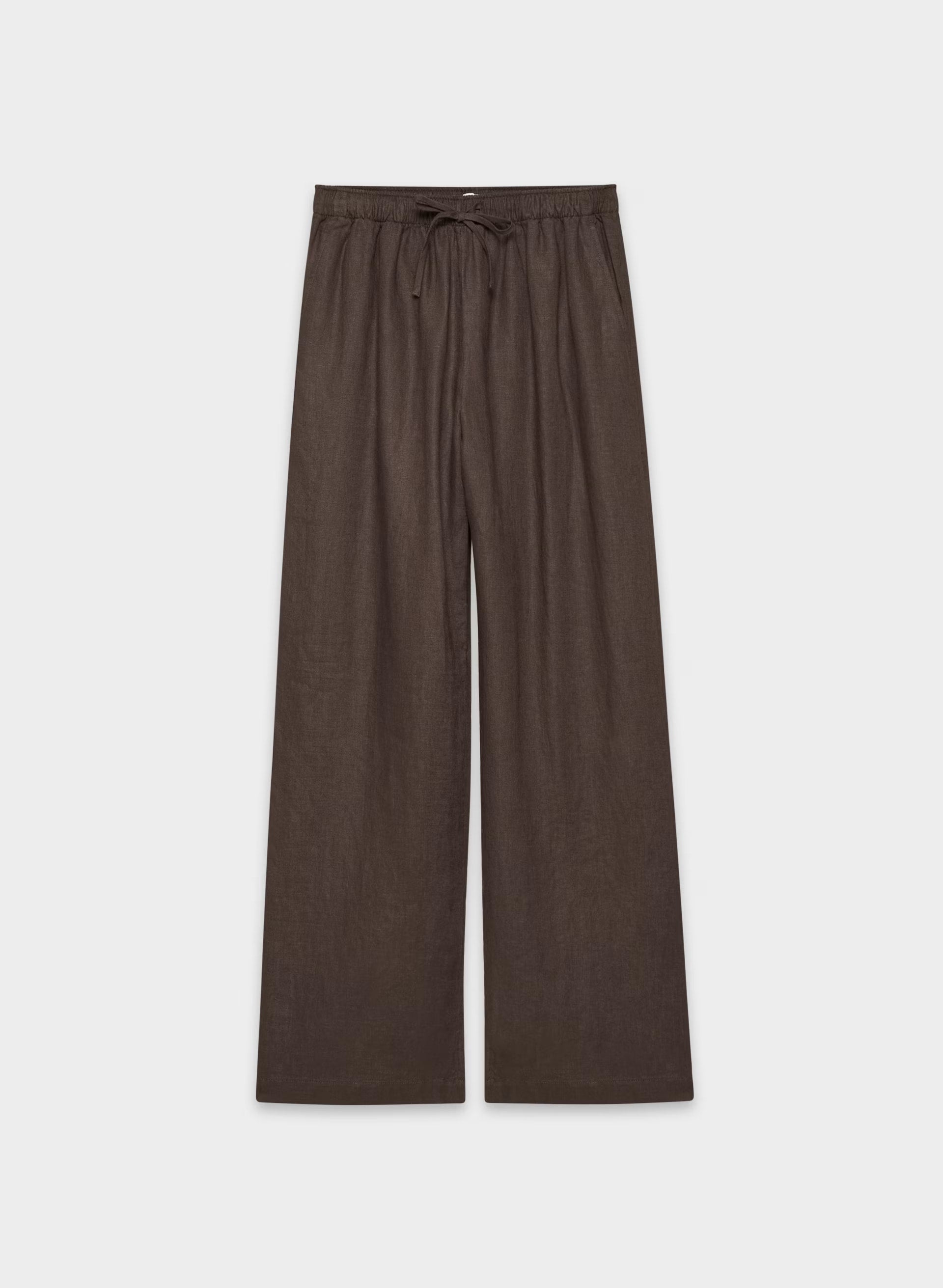 Sail Linen Pant - RICH MOCHA BROWN