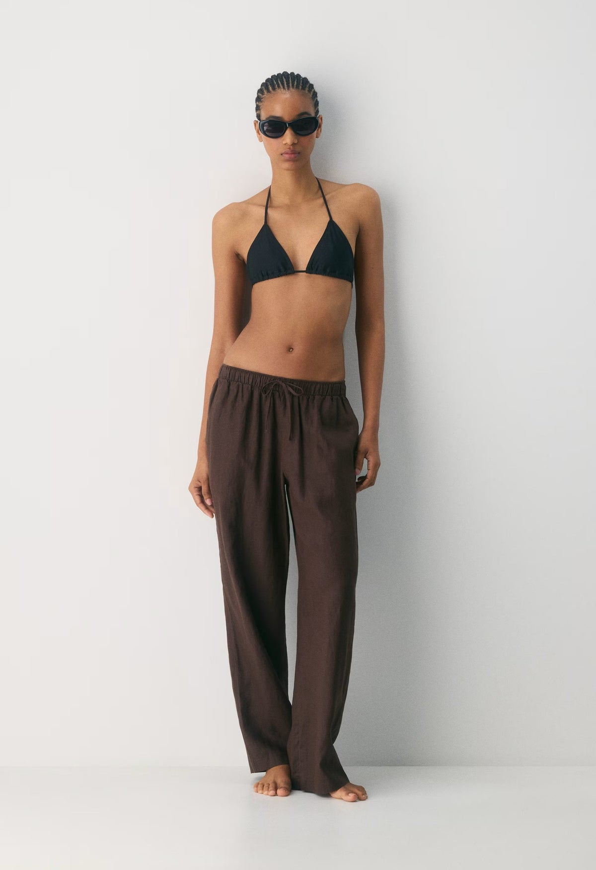 Sail Linen Pant - RICH MOCHA BROWN