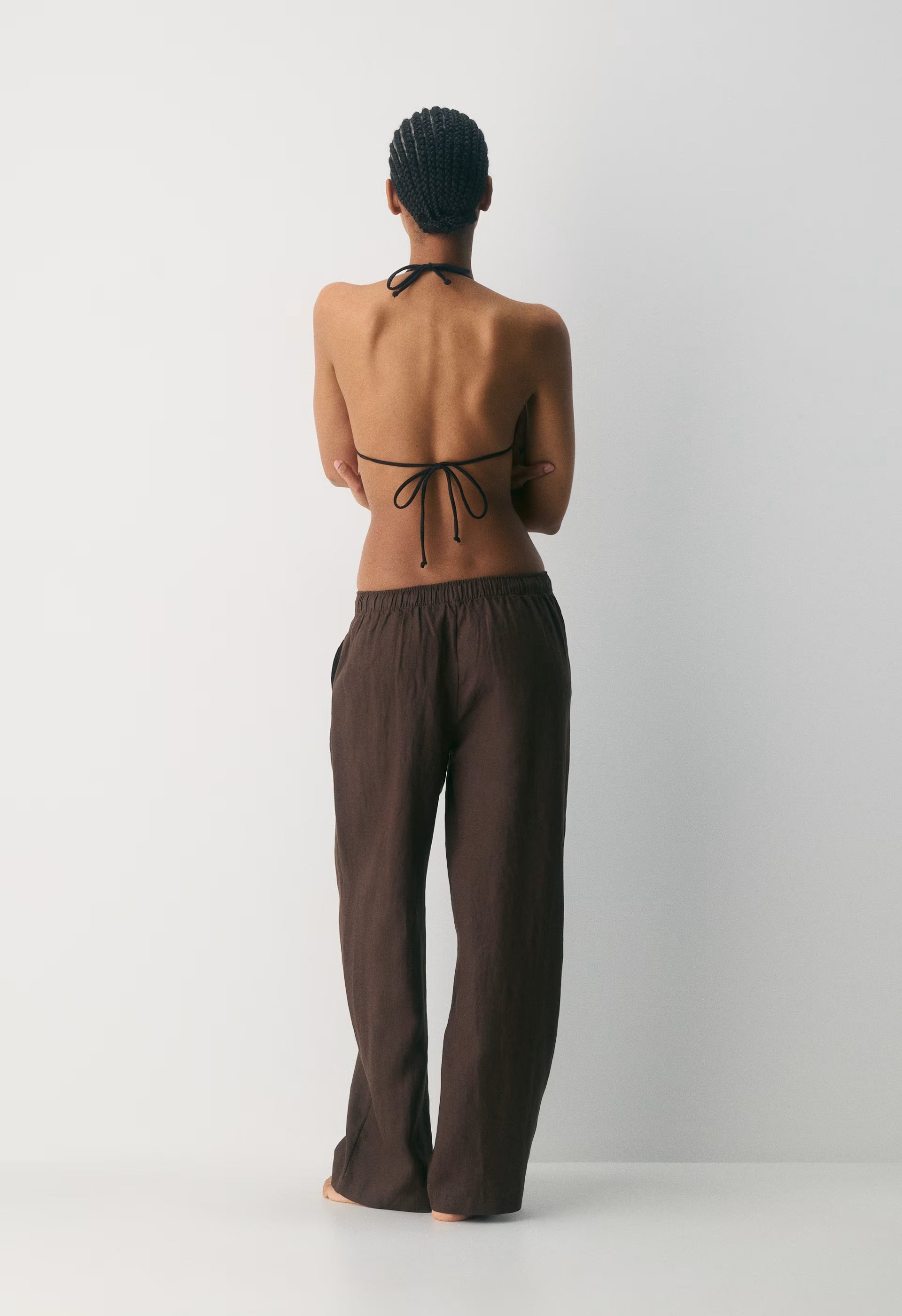 Sail Linen Pant - RICH MOCHA BROWN