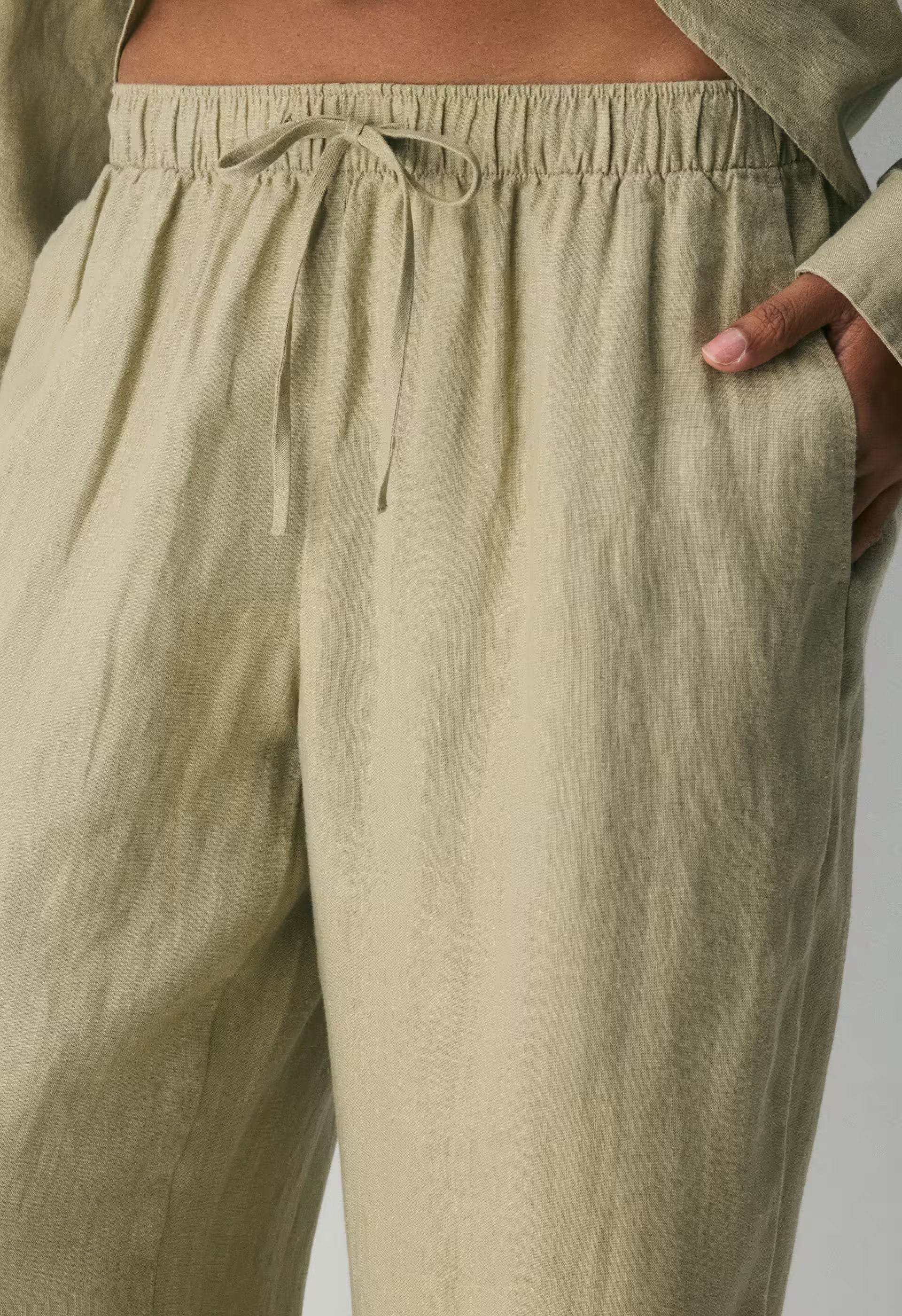 Sail Linen Pant - MARTINI OLIVE