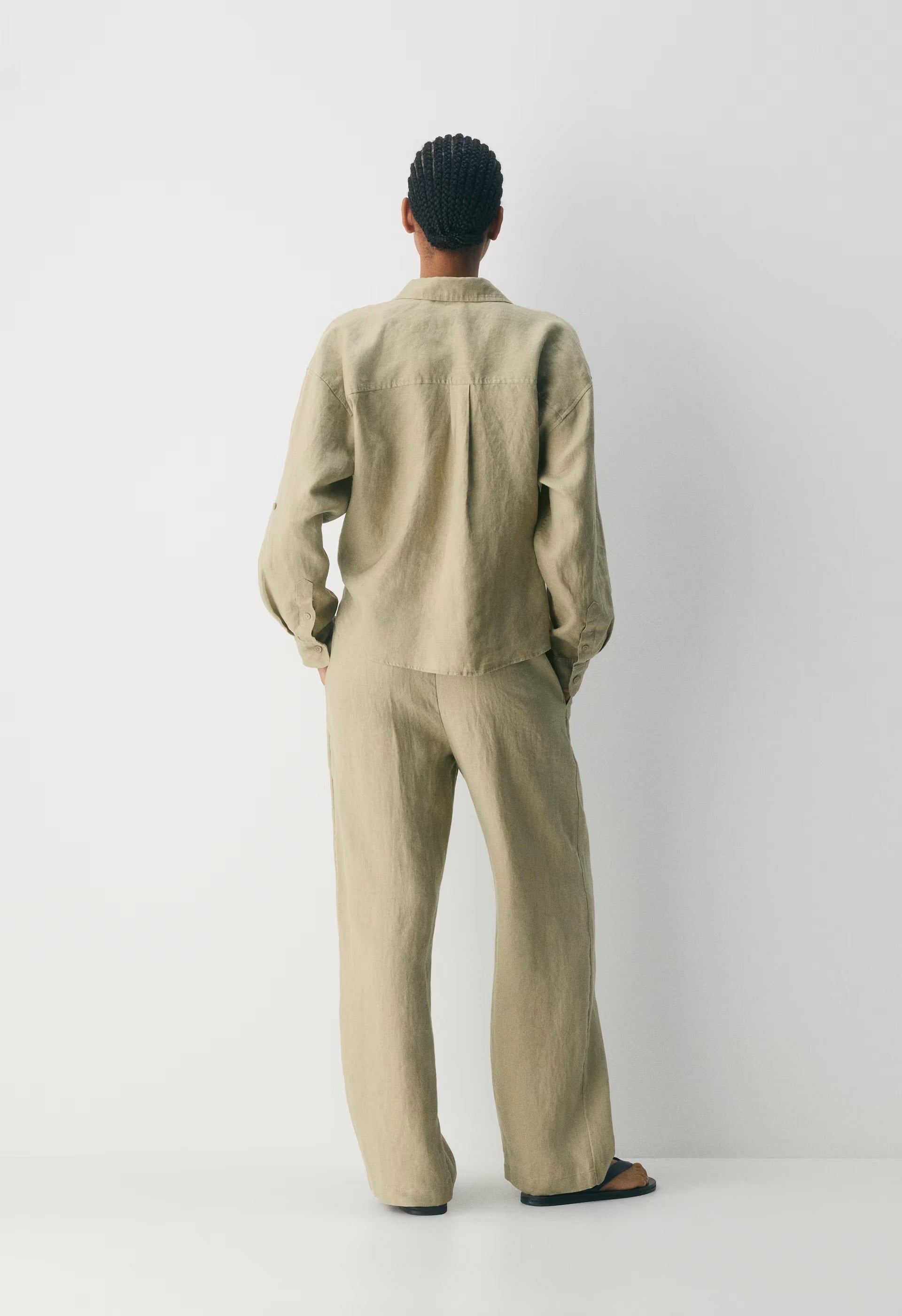 Sail Linen Pant - MARTINI OLIVE