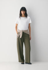Helix Barrel Pant - Crepette™ - DARK OLIVE