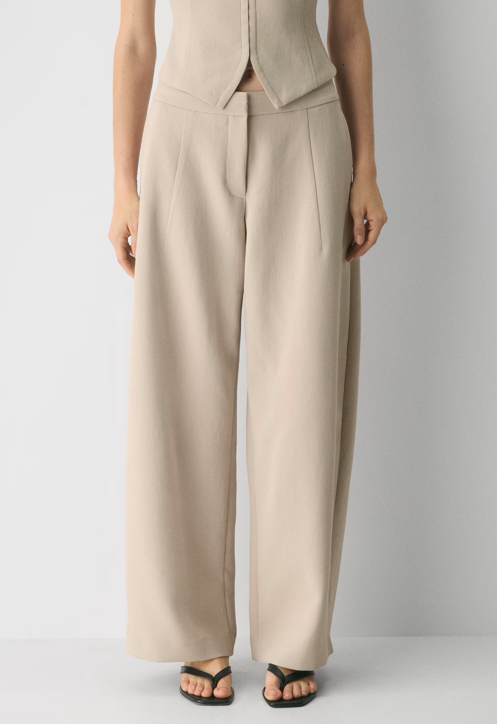Helix Barrel Pant - Crepette™ - MARCONA BEIGE