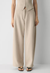 Helix Barrel Pant - Crepette™ - MARCONA BEIGE