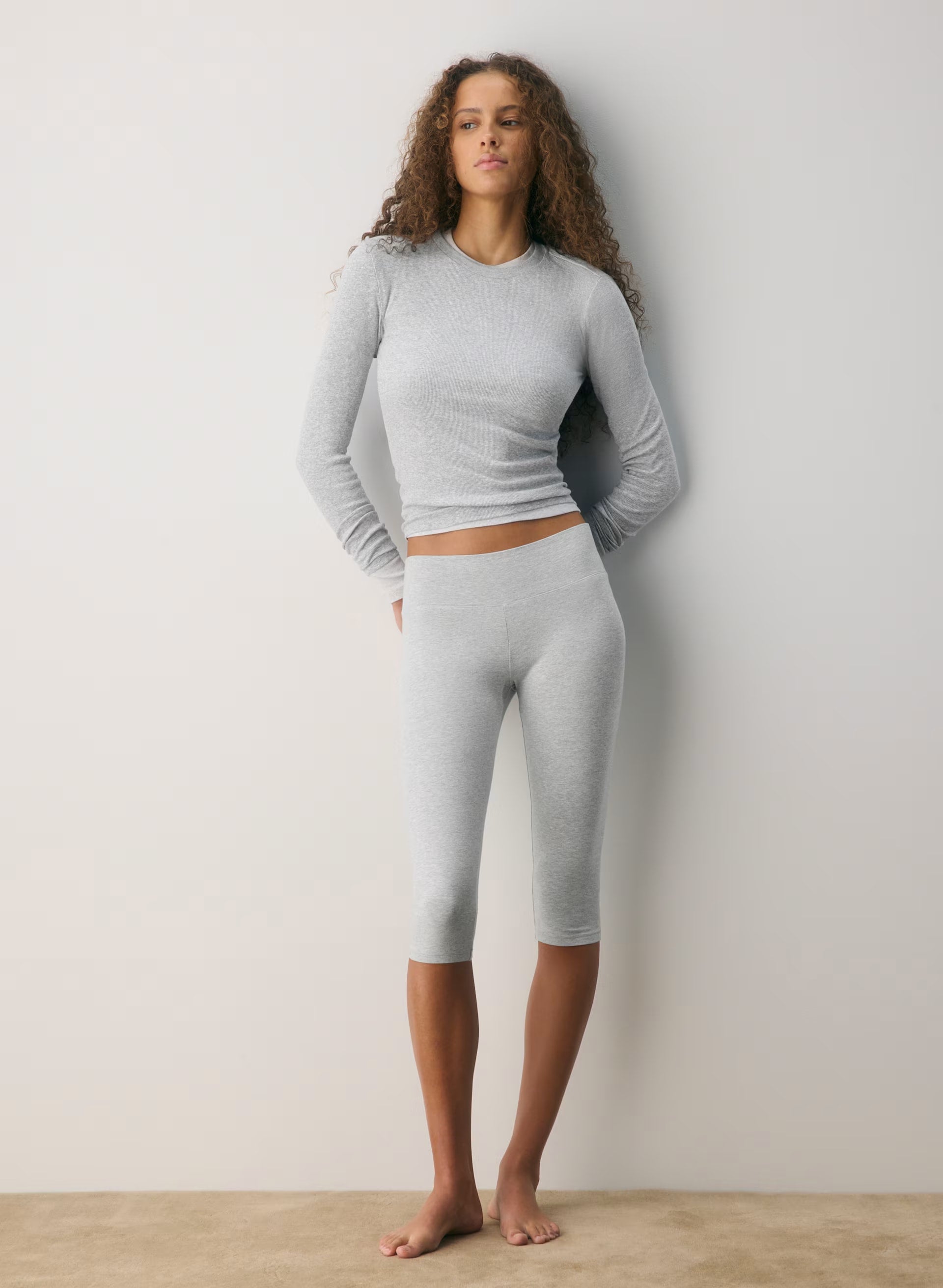 HomeStretch™ Smooth Lofi Capri - HEATHER CHROME