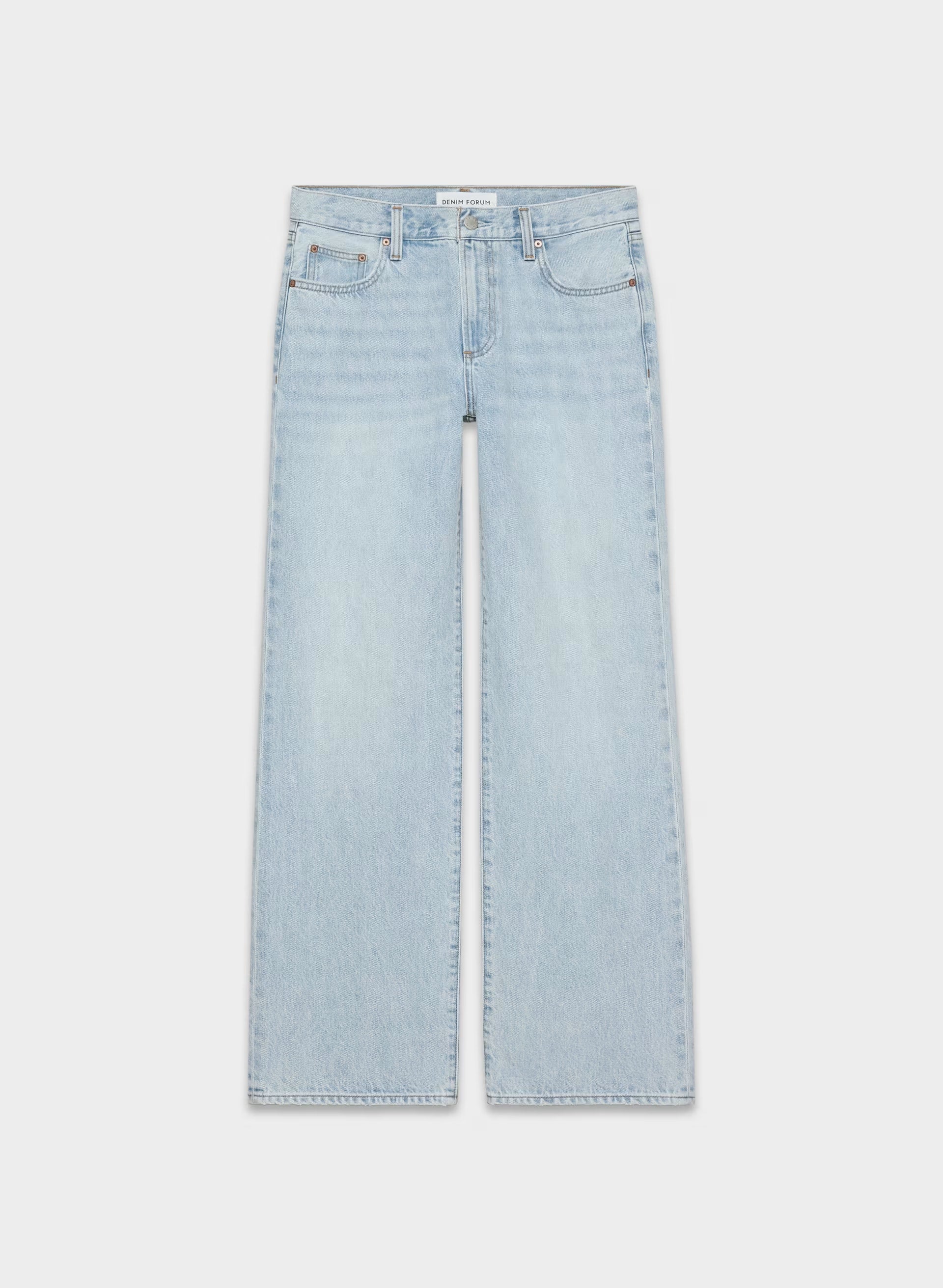 Denim Forum The Farrah Lo-Rise Wide Jean - 15 YRS BRL THR BLEU