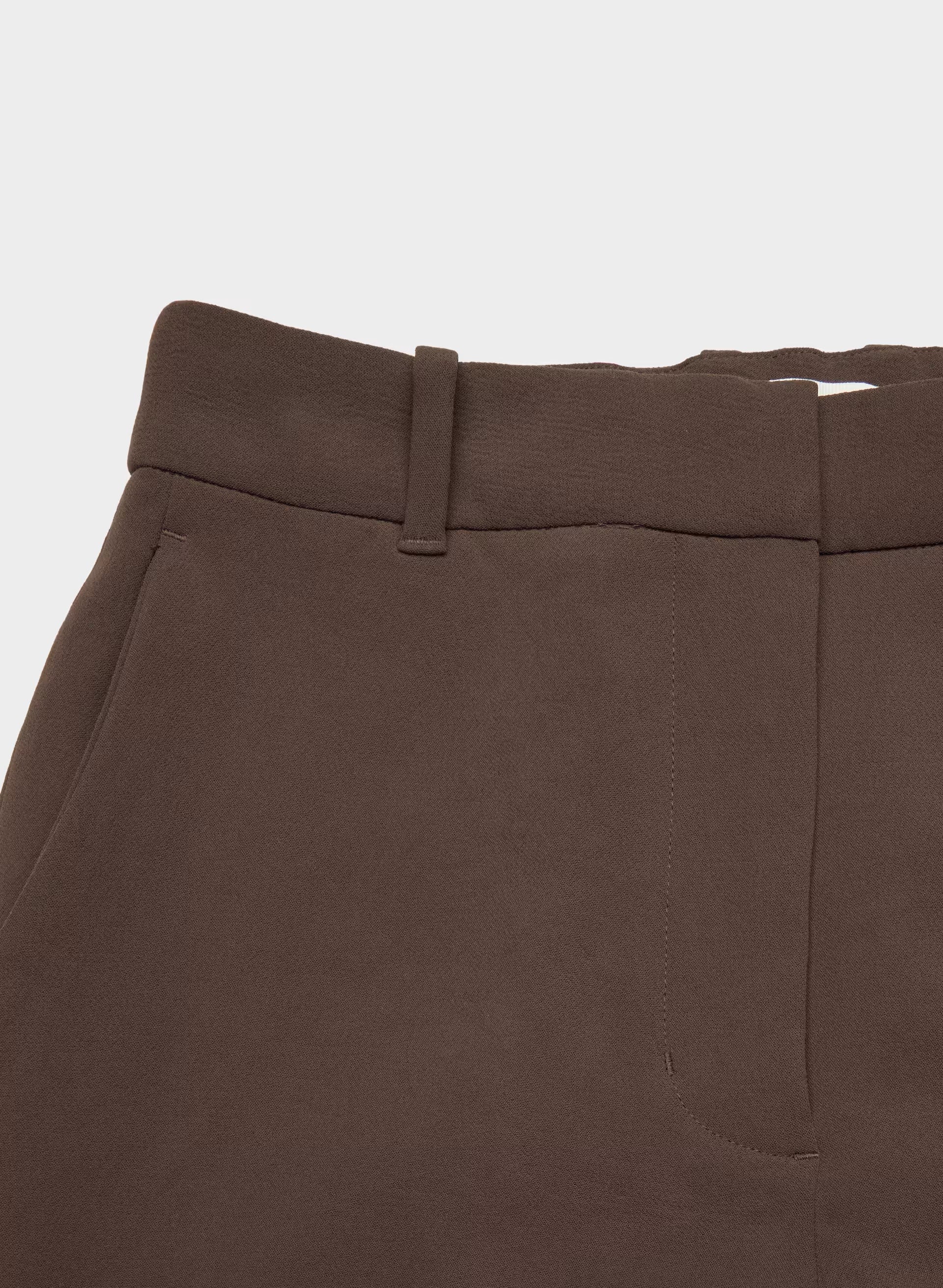 Agency Pant - Crepette™ - RICH MOCHA BROWN