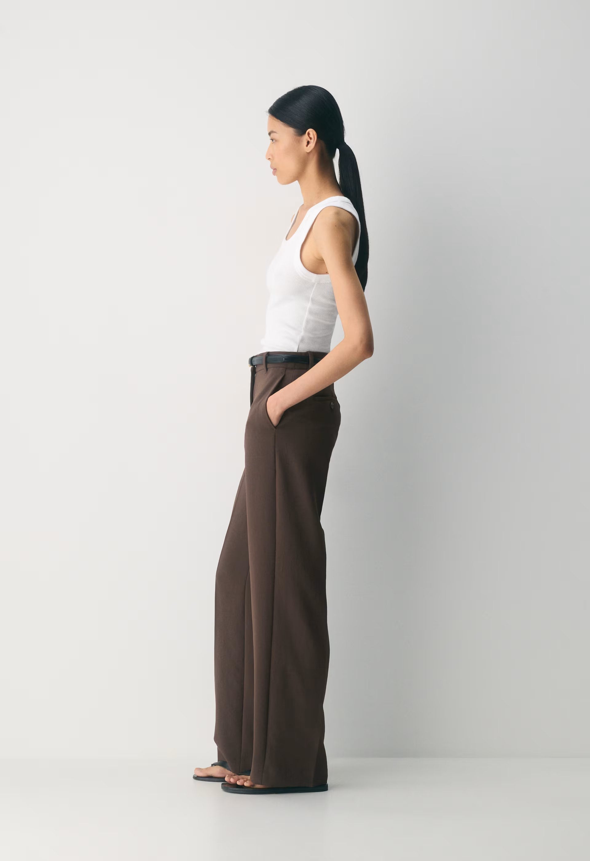 Agency Pant - Crepette™ - RICH MOCHA BROWN