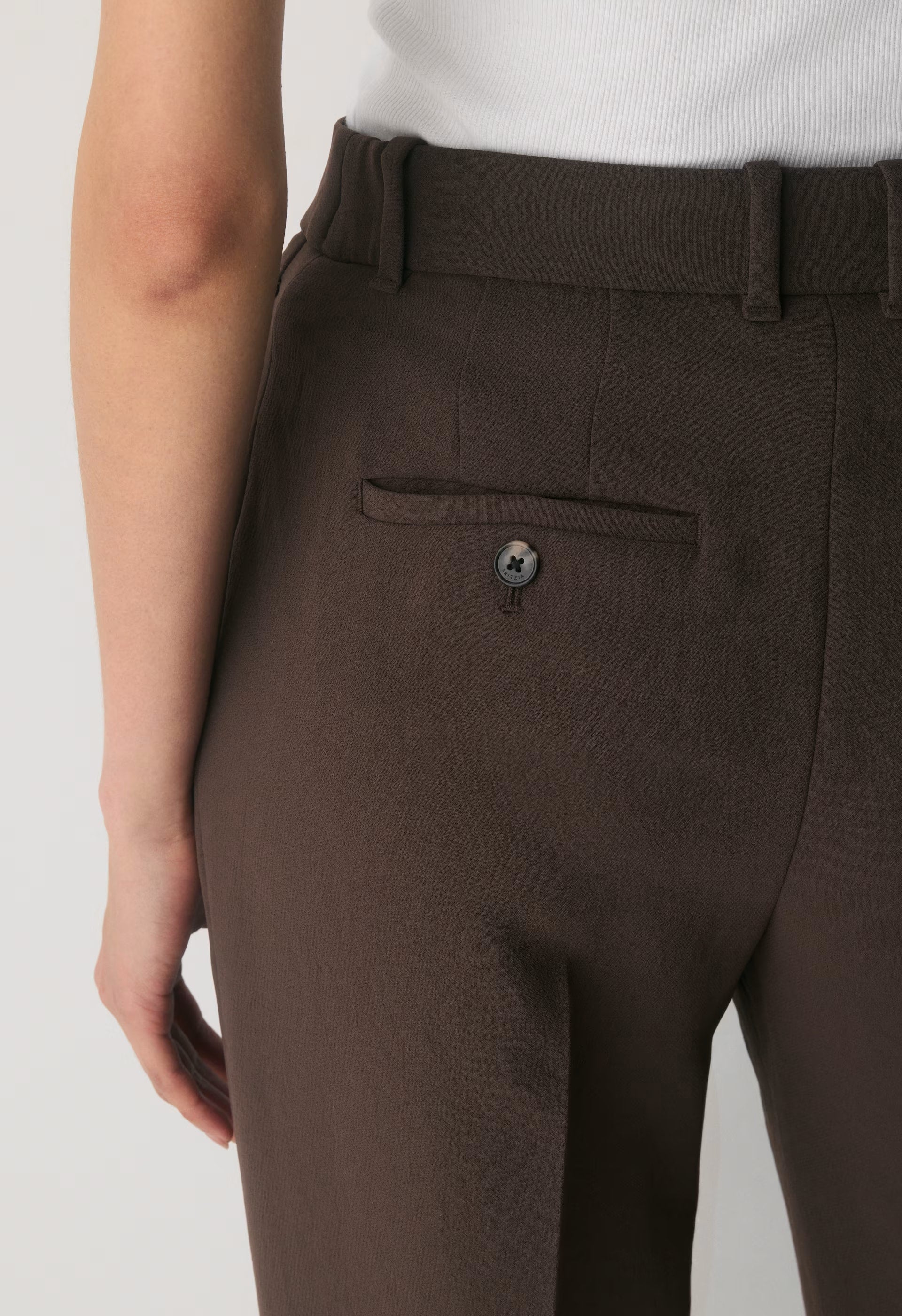 Agency Pant - Crepette™ - RICH MOCHA BROWN