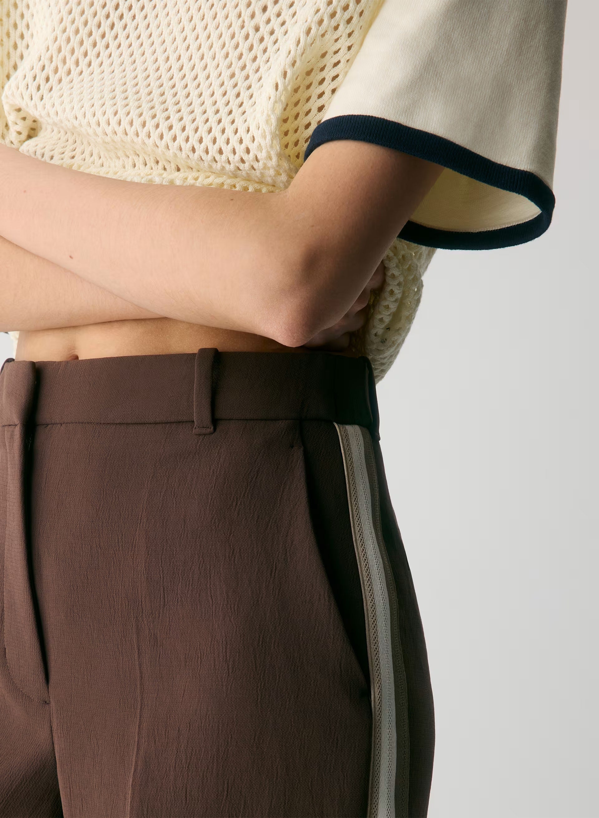 Agency Pant - Crepette™ - RICH MOCHA BROWN/MULTI