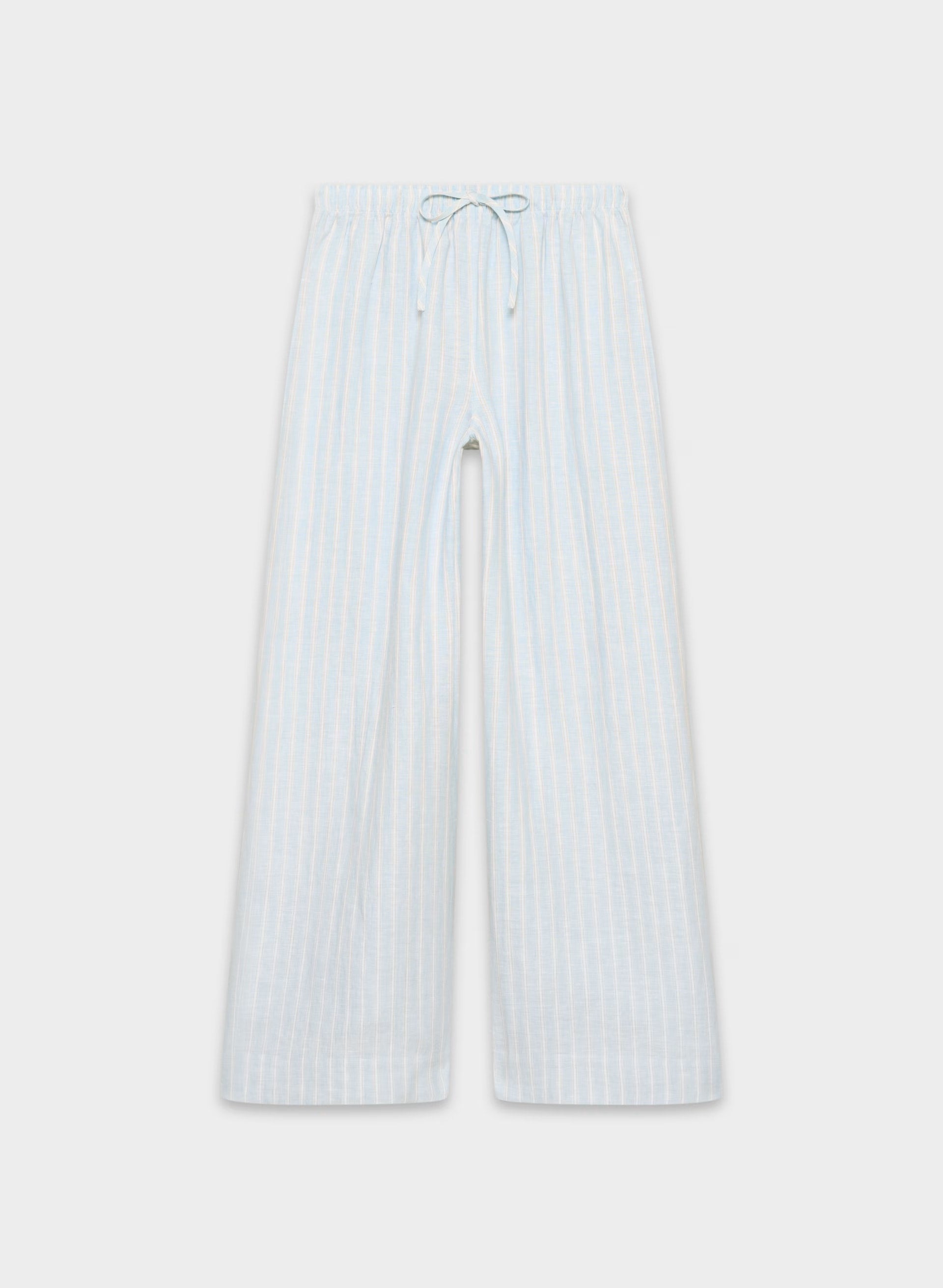 New Globetrot Linen Pant - IDELLA STRP VILLBL/WH