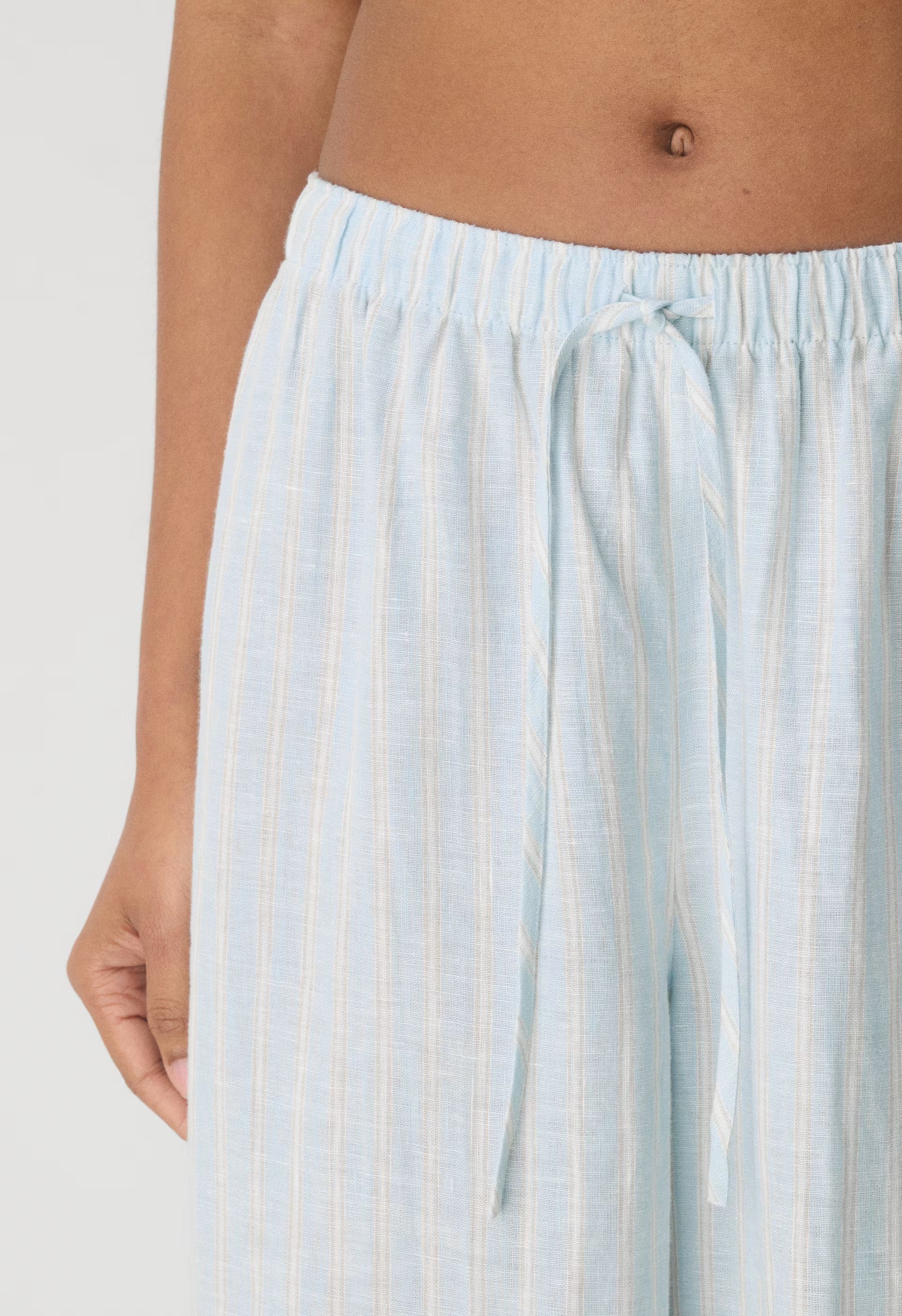 New Globetrot Linen Pant - IDELLA STRP VILLBL/WH